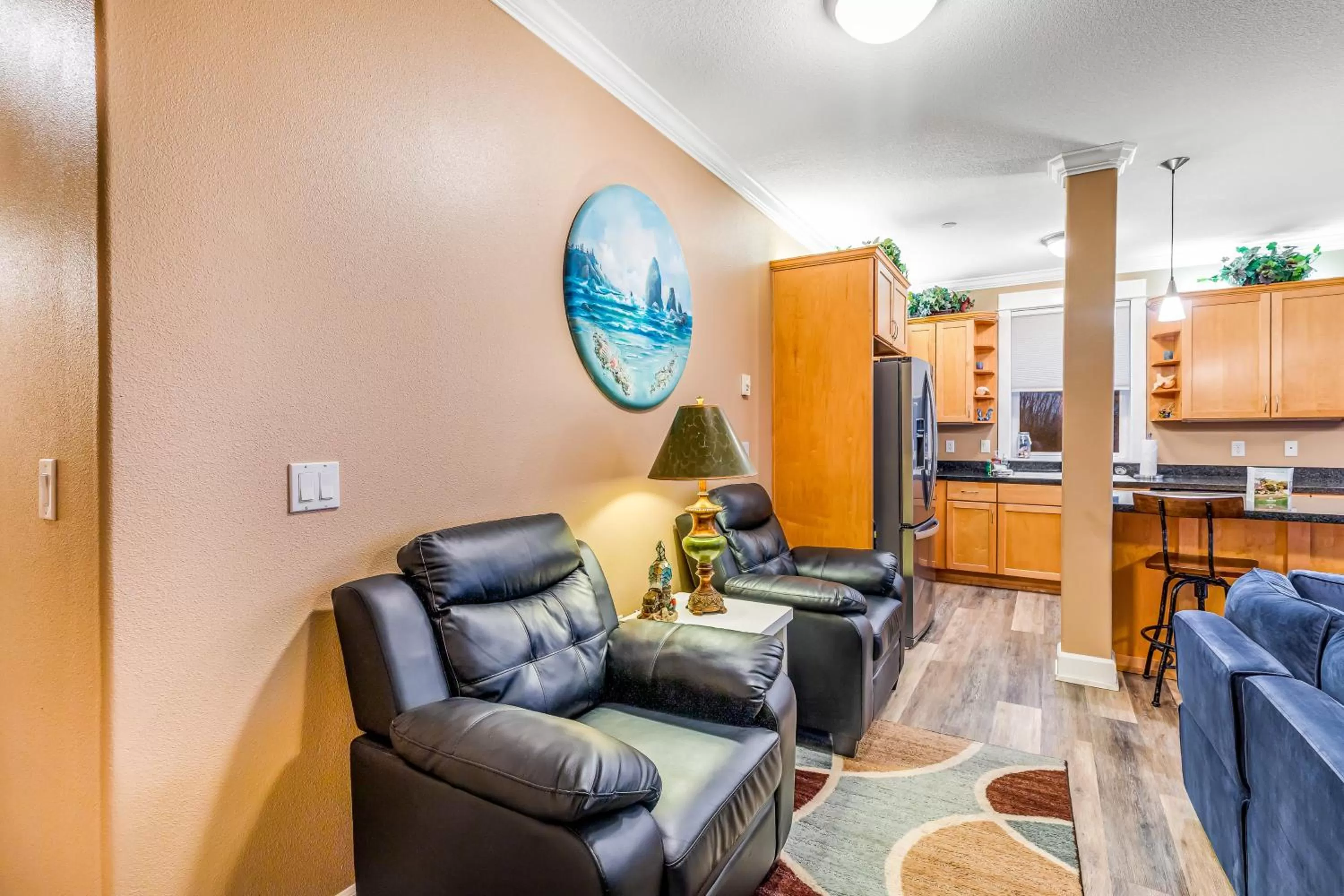 Seating Area in Oceanfront Contemporary