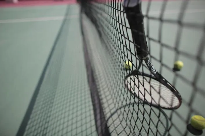 Tennis court in Hotel Equatorial Shanghai