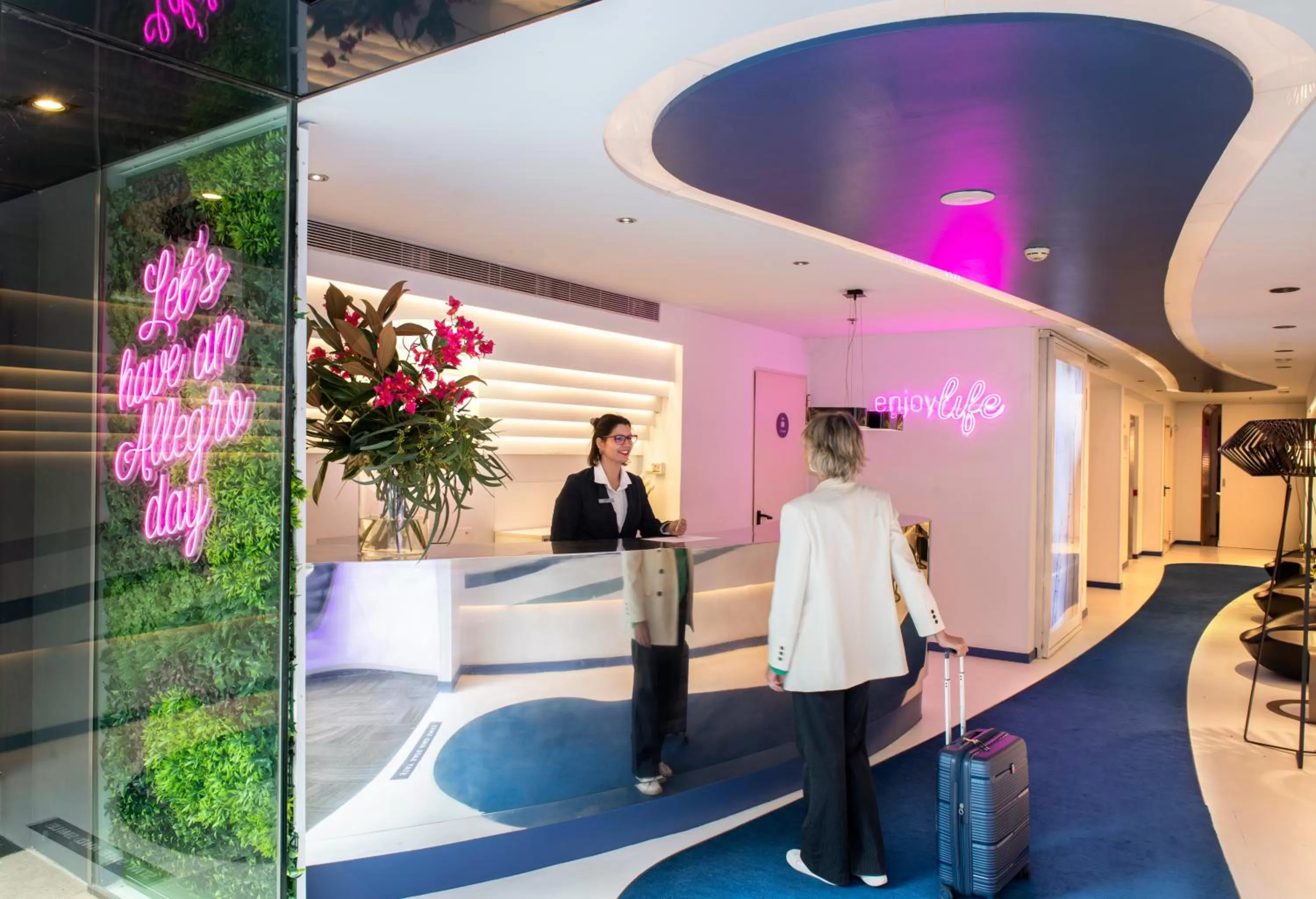 Lobby or reception in Allegro Barcelona