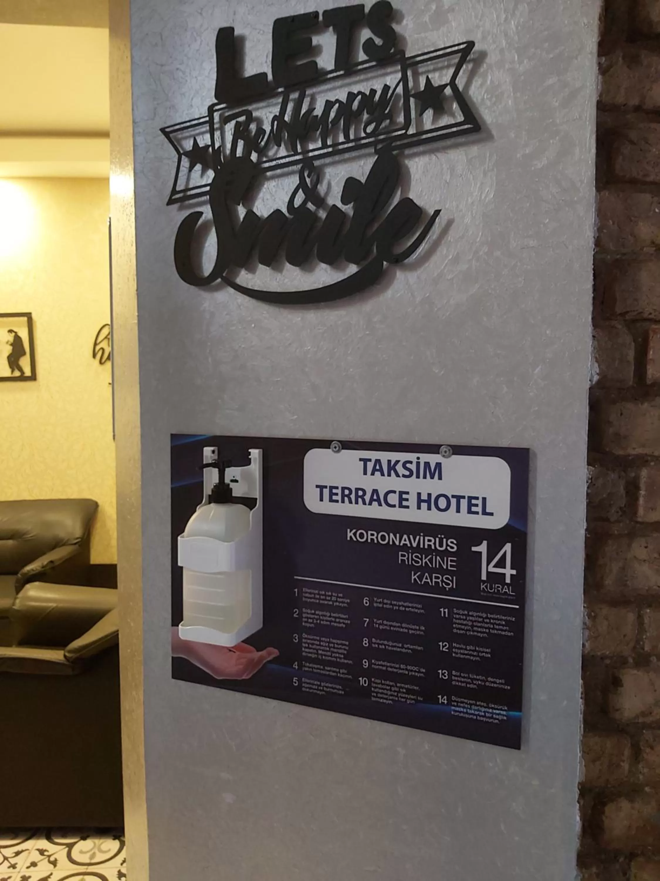 Decorative detail in Taksim Terrace Hotel