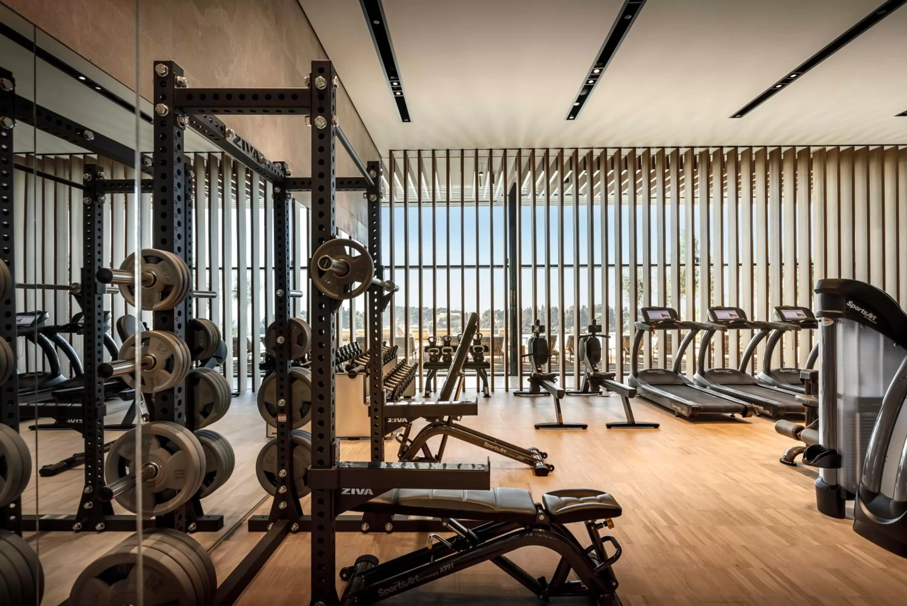 Fitness centre/facilities in Grand Park Hotel Rovinj by Maistra Collection