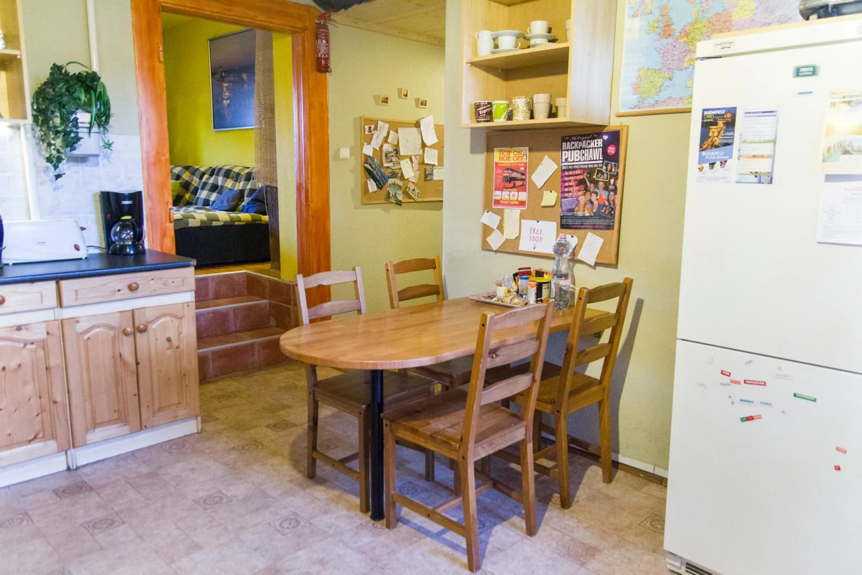 Dining Area in 7x24 Central Hostel