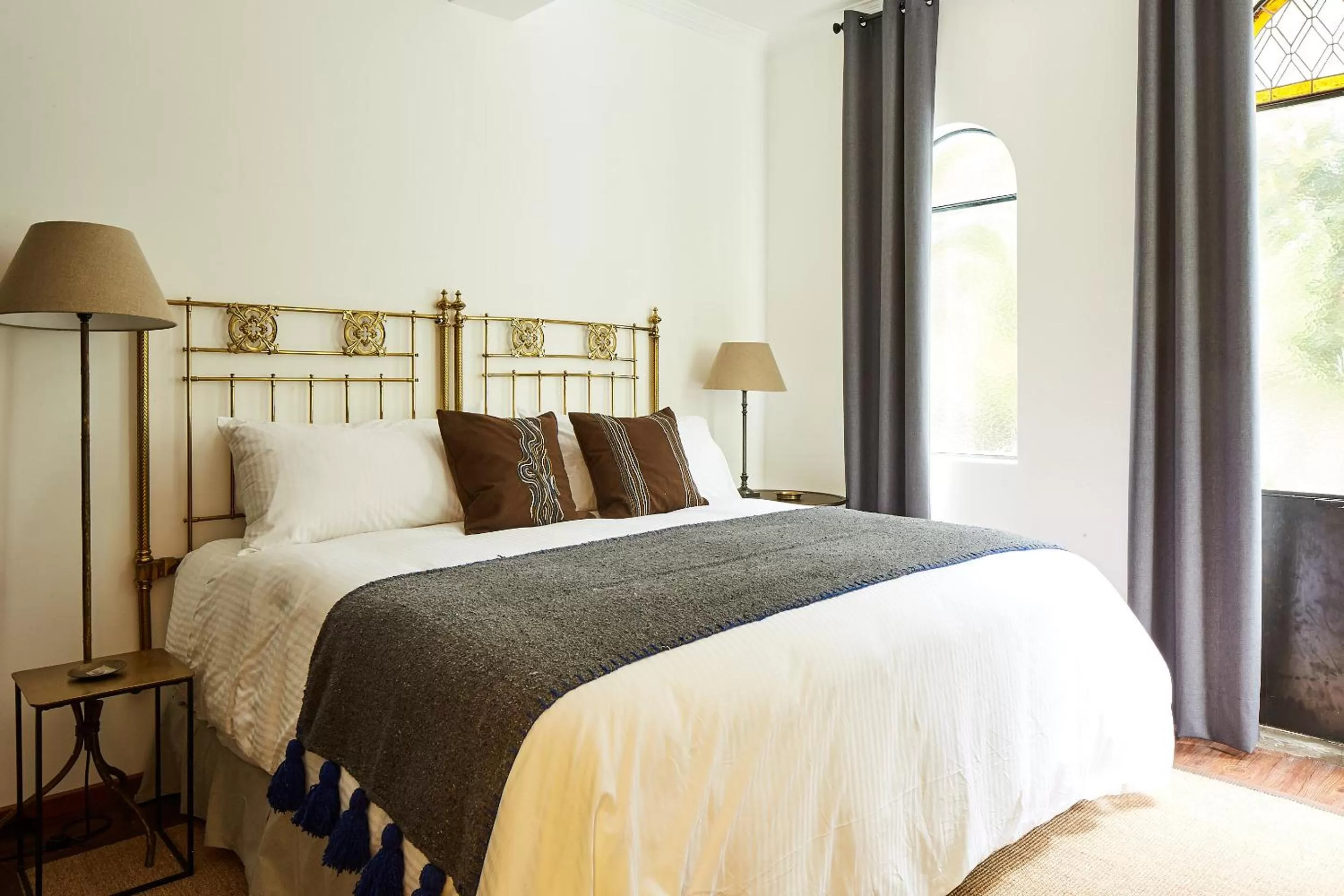 Bed in Orchid House Mexico City