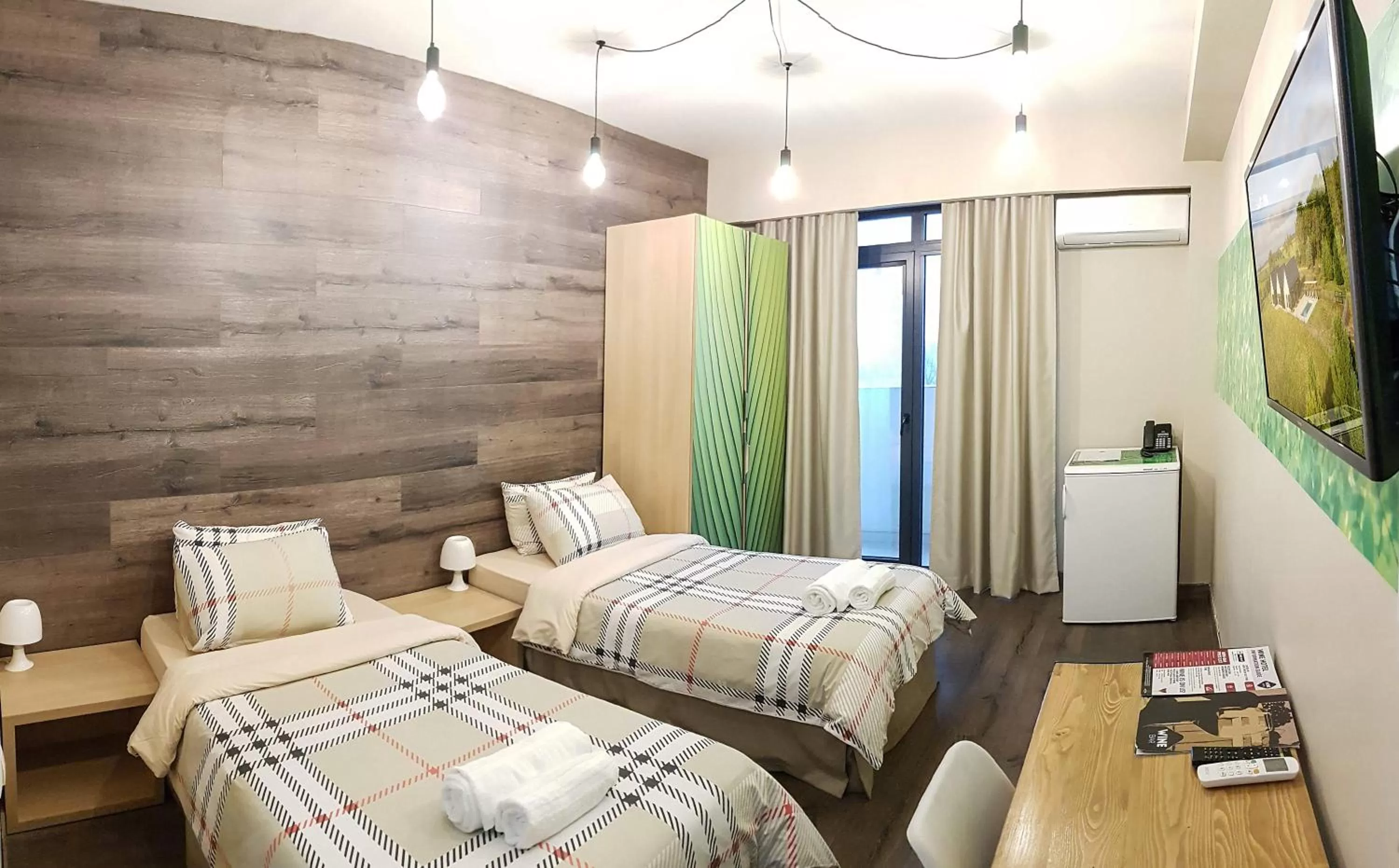 Bed in Wine Hotel Chisinau