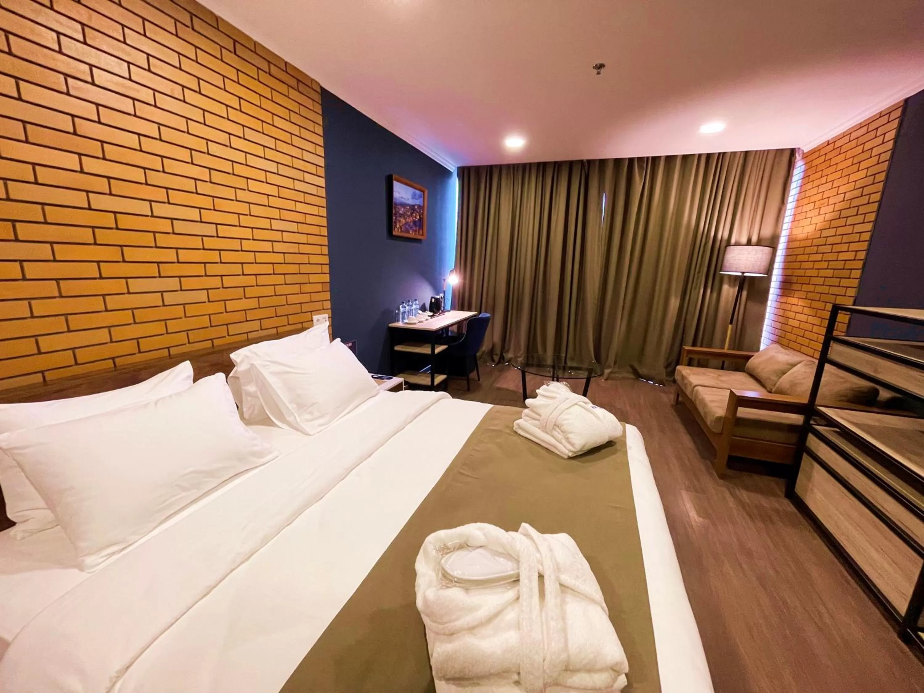 Bed in Bricks Hotel Tbilisi