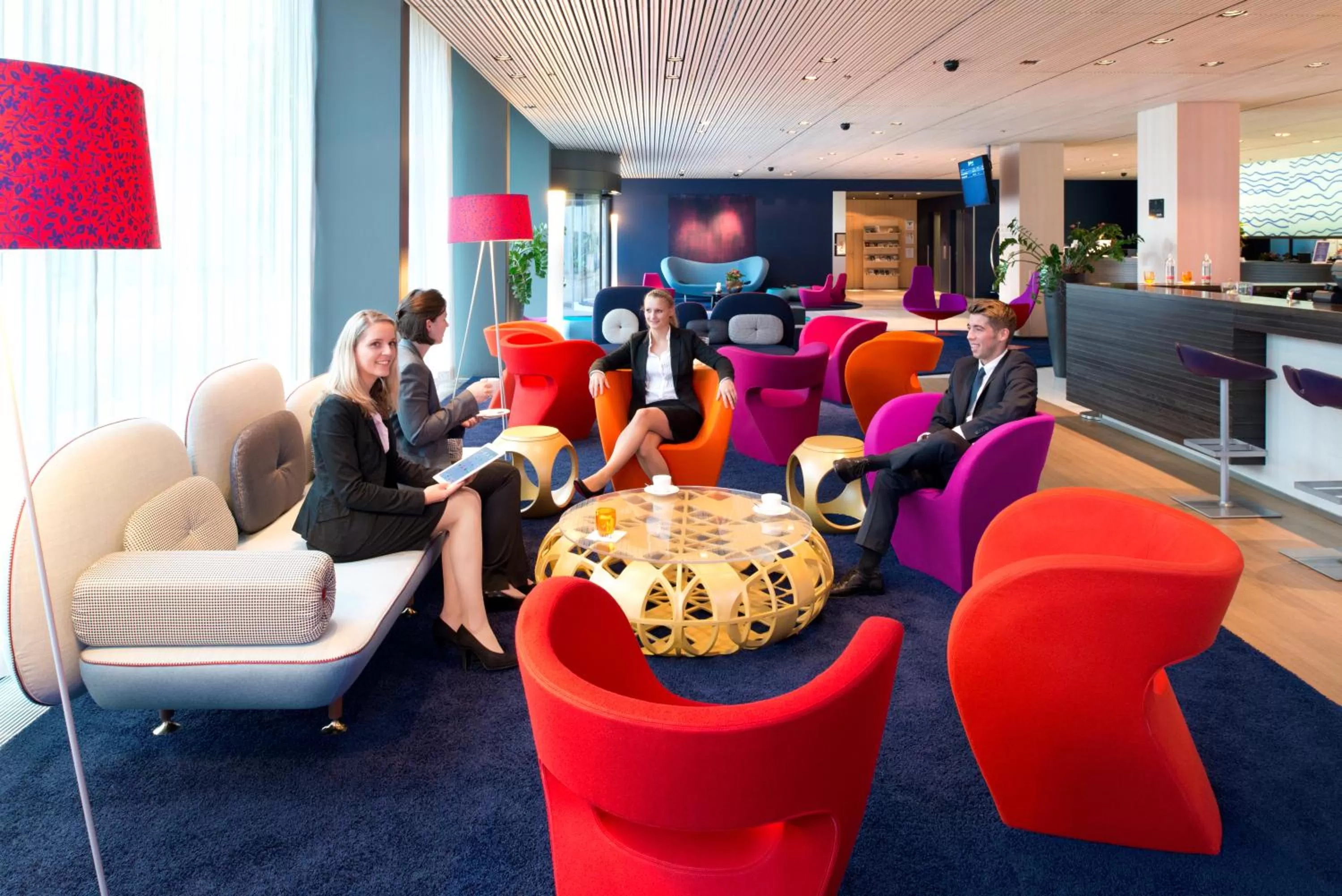 Lobby or reception in Radisson Blu Hotel, Lucerne