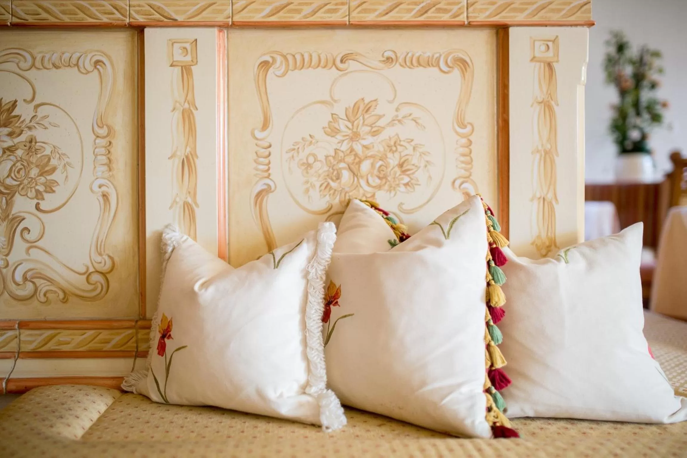 Decorative detail, Bed in Landhaus Grünau