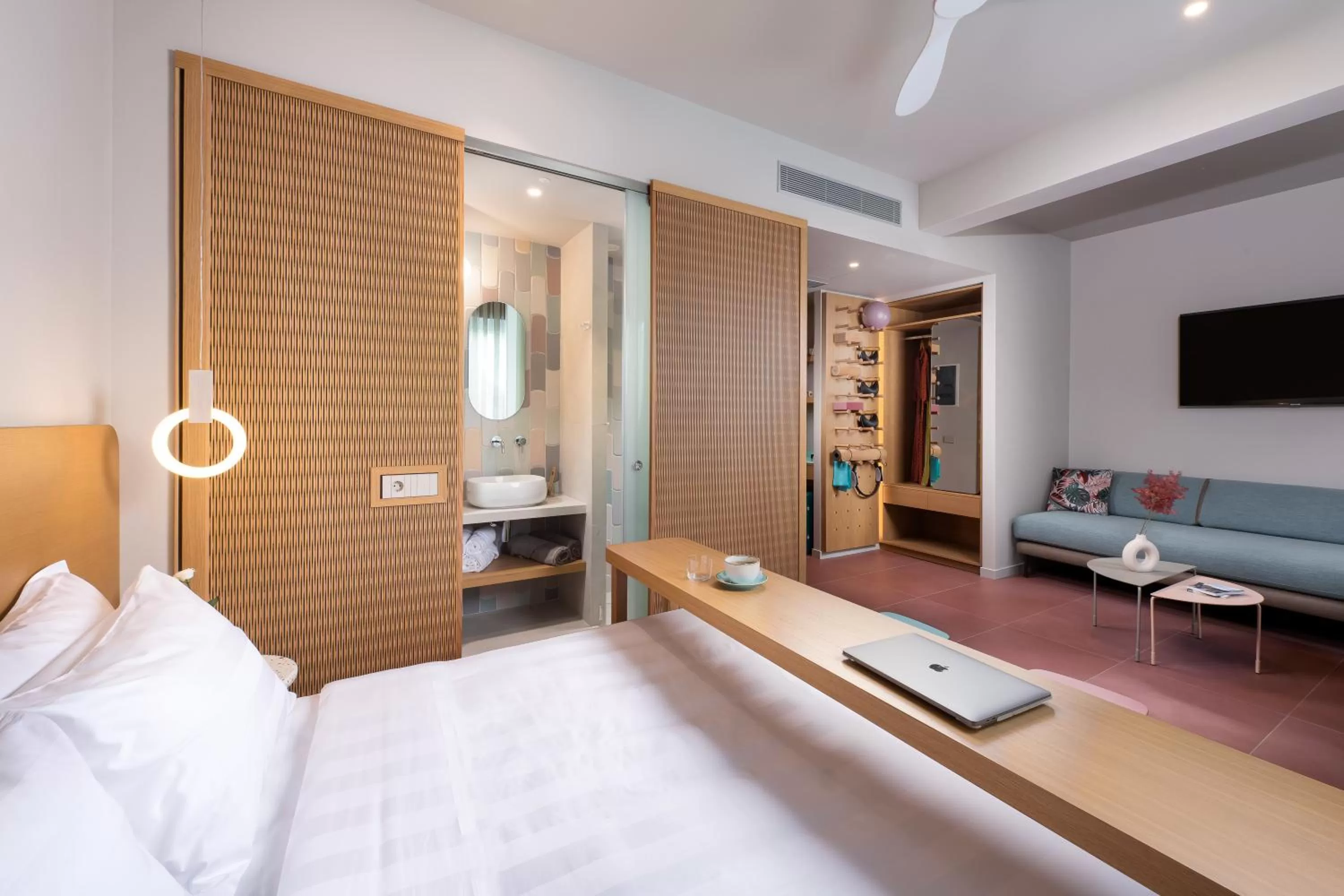 Bed in Alkima Athens Wellness Stay