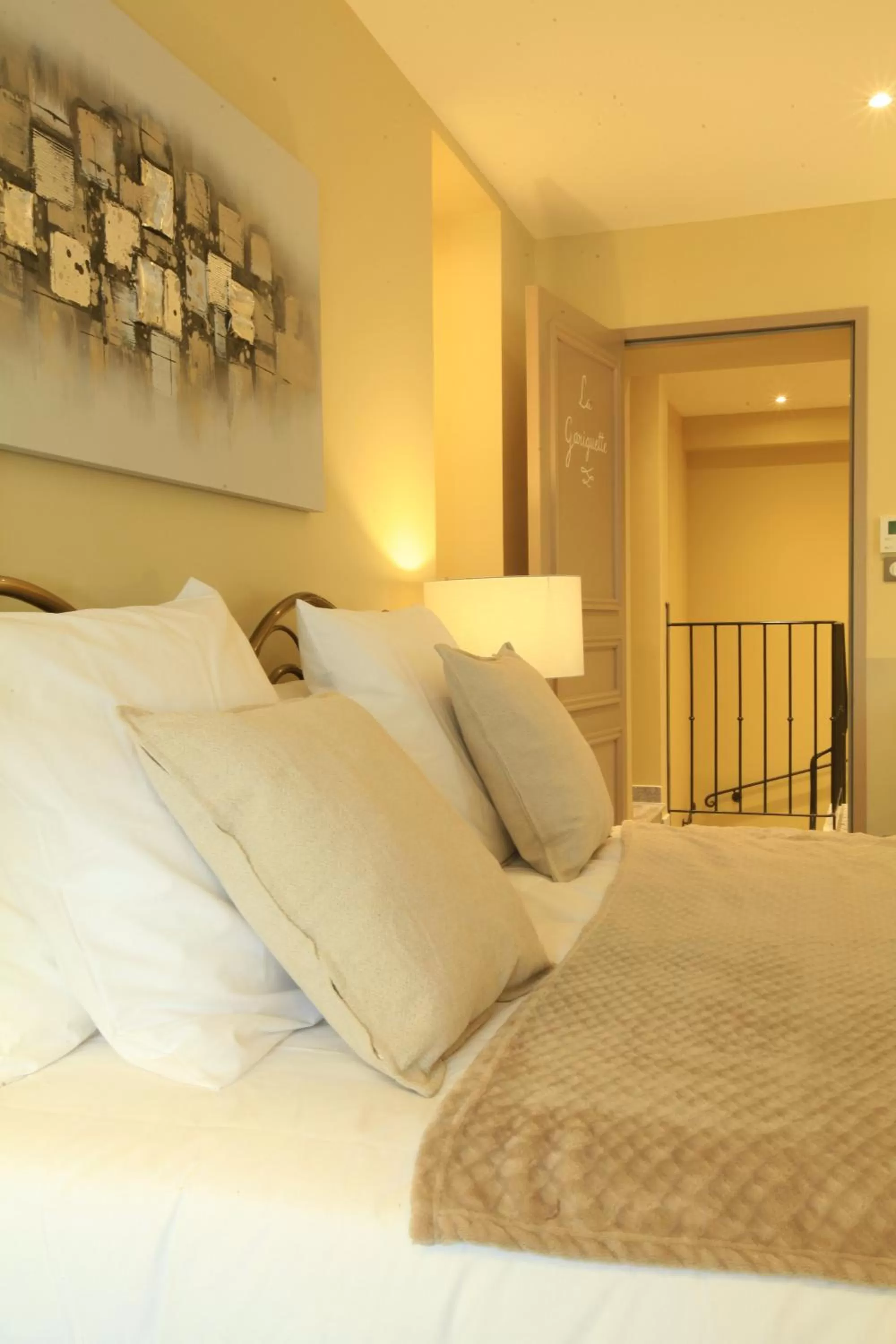 Bed in Chambres D' hôtes Les Ormes