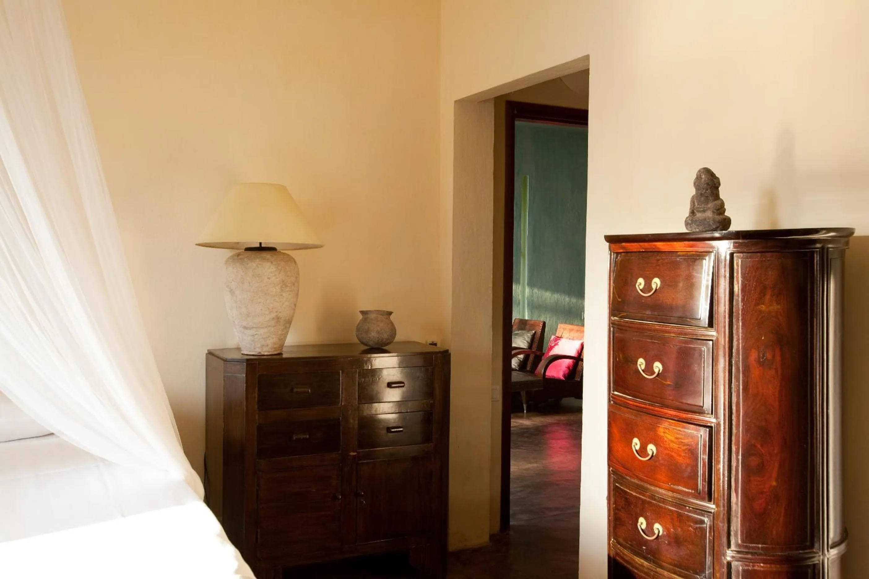 Decorative detail, Bed in Knai Bang Chatt Resort