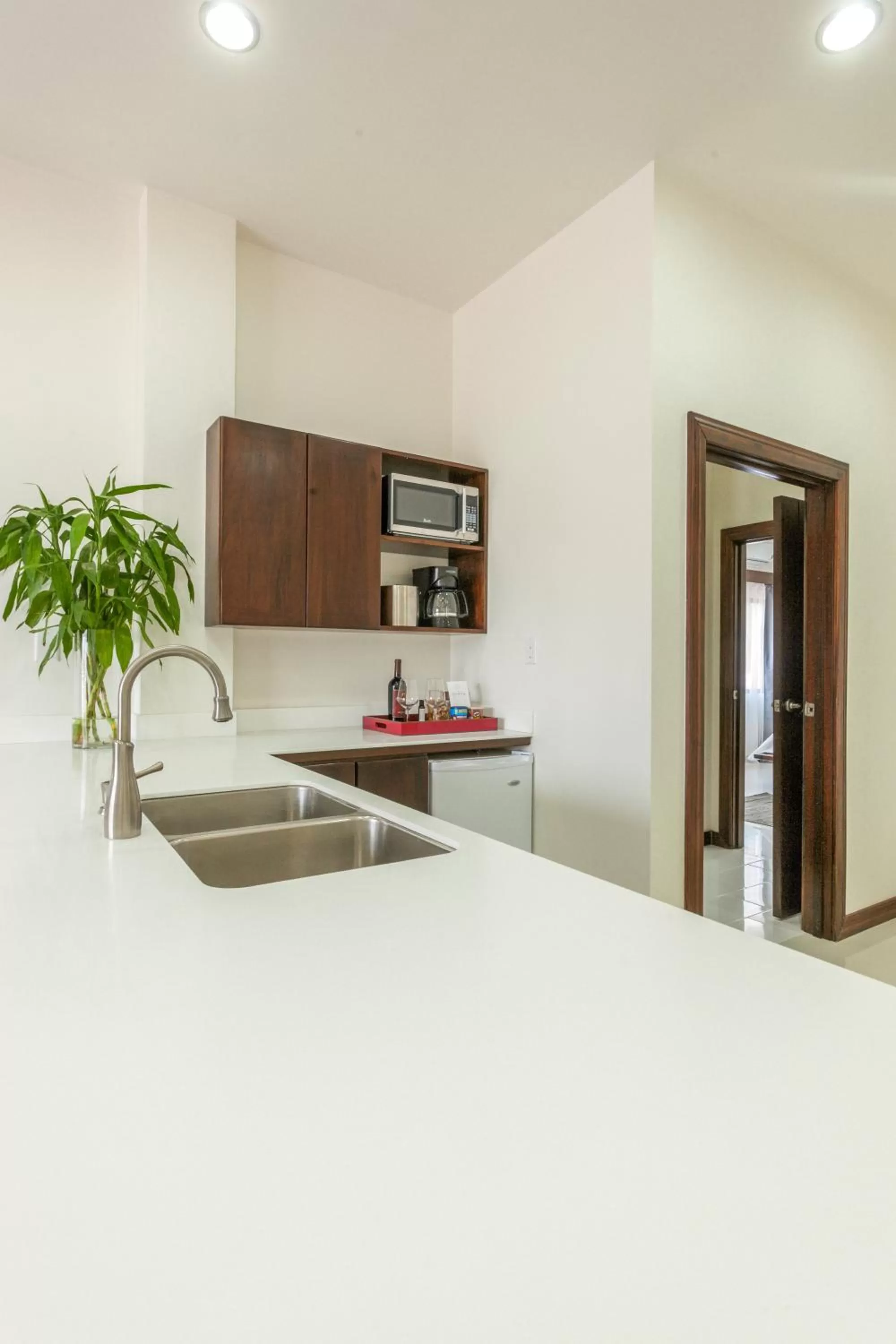 Kitchen or kitchenette in The Ellysian Boutique Hotel