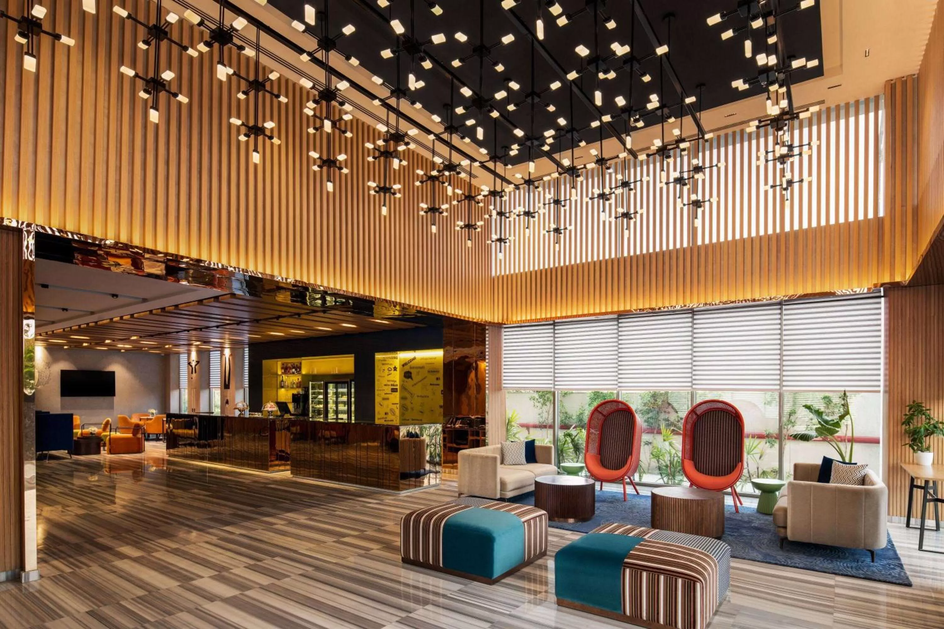Lobby or reception in Ramada Encore by Wyndham Indore Nipania