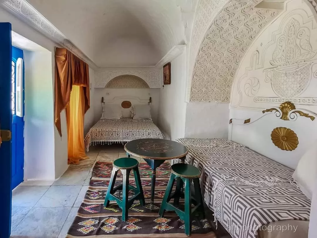 Bed in Hôtel Bou Fares