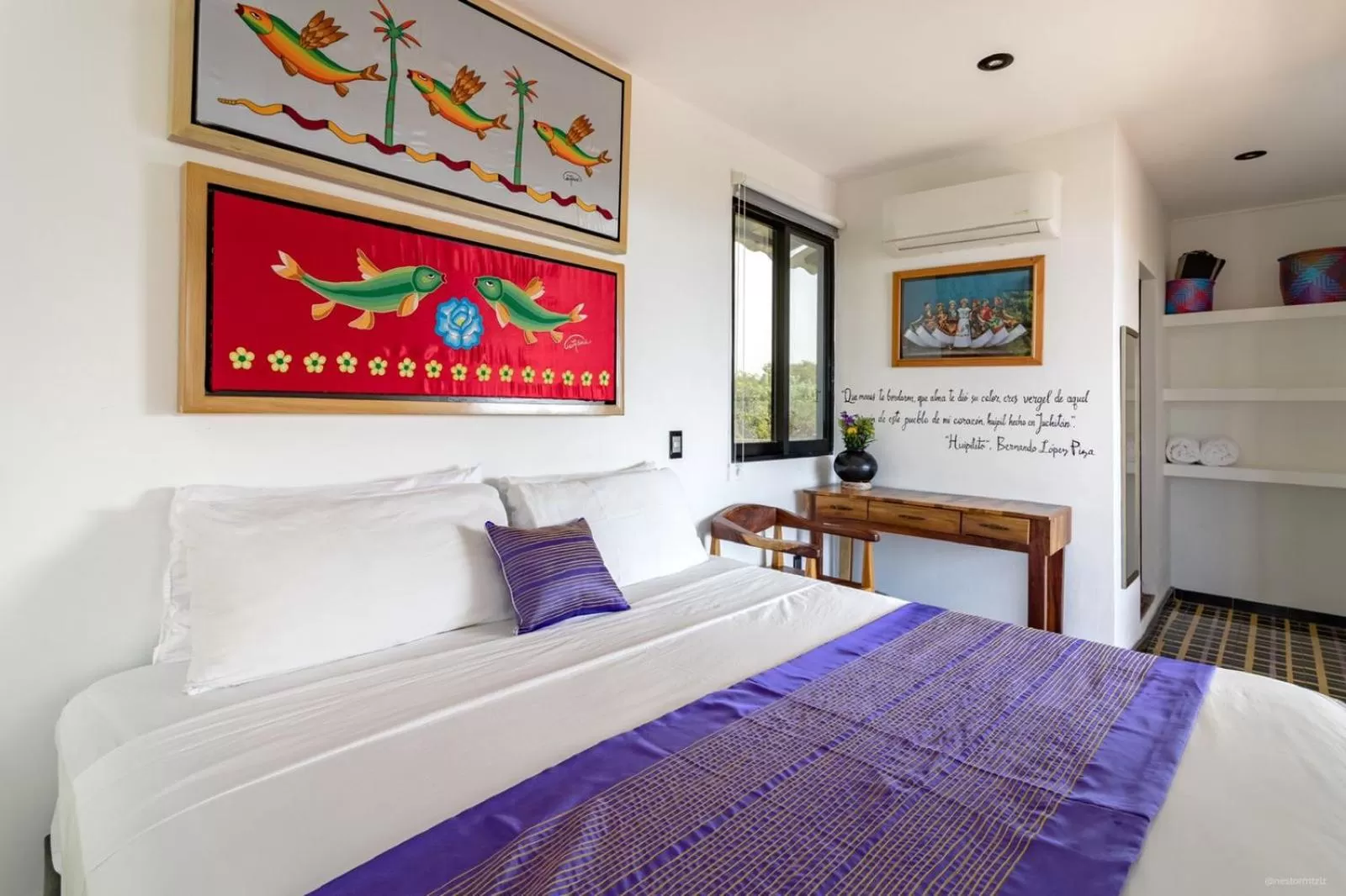 Bed in Cabane Container Boutique Hotel