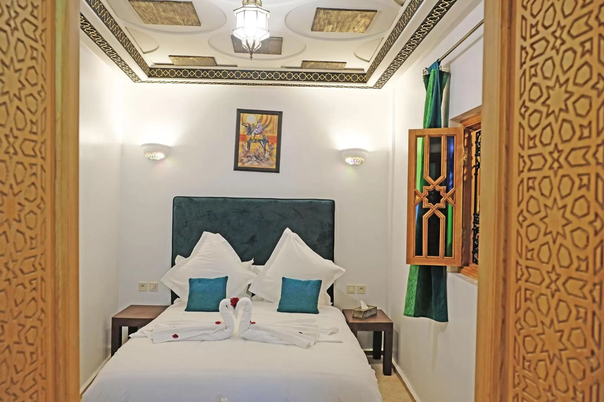 Bedroom, Bed in Riad ZANOUBA