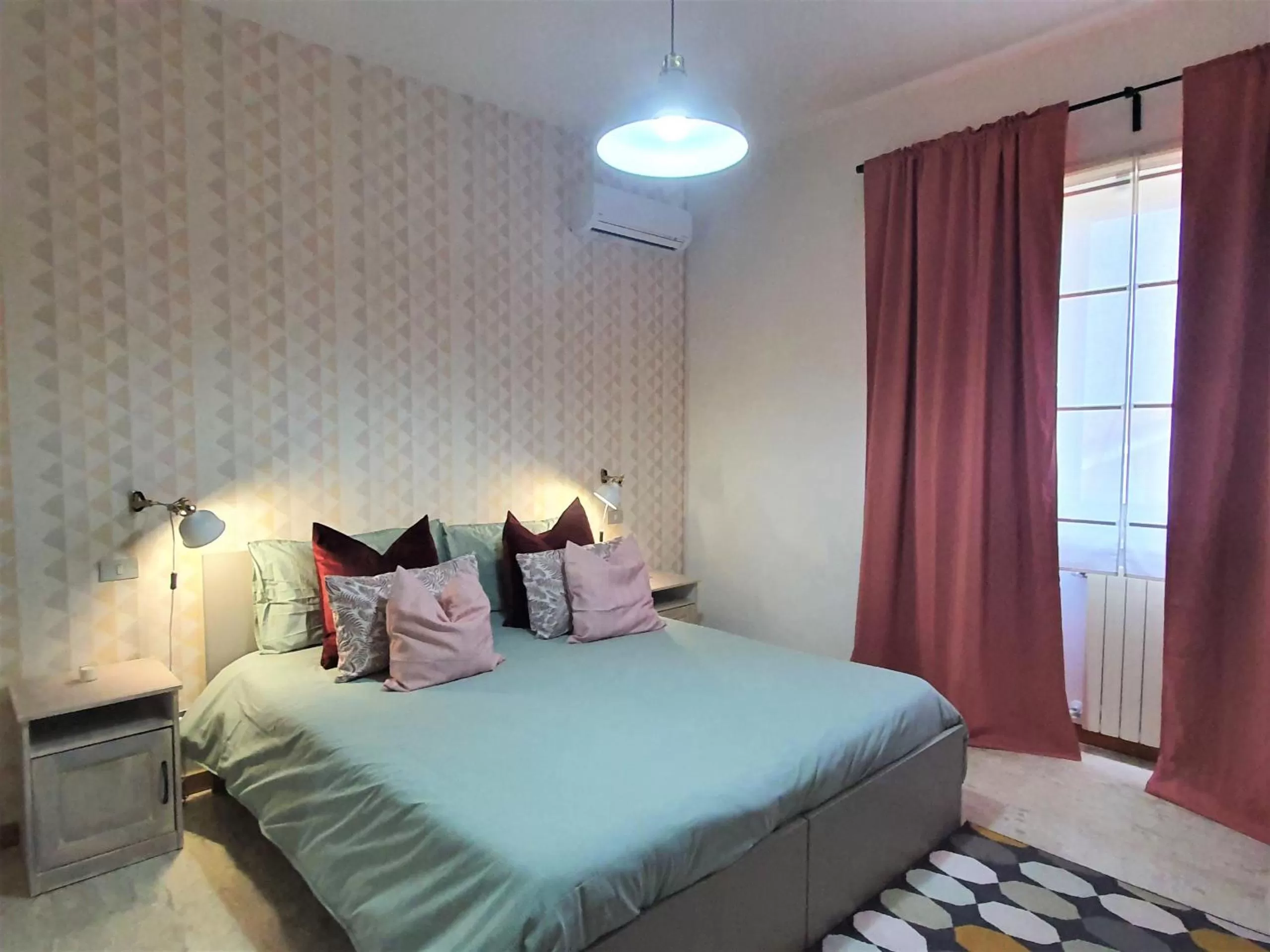 Bed in Villa Rosa - Sperlonga Vertice Rooms