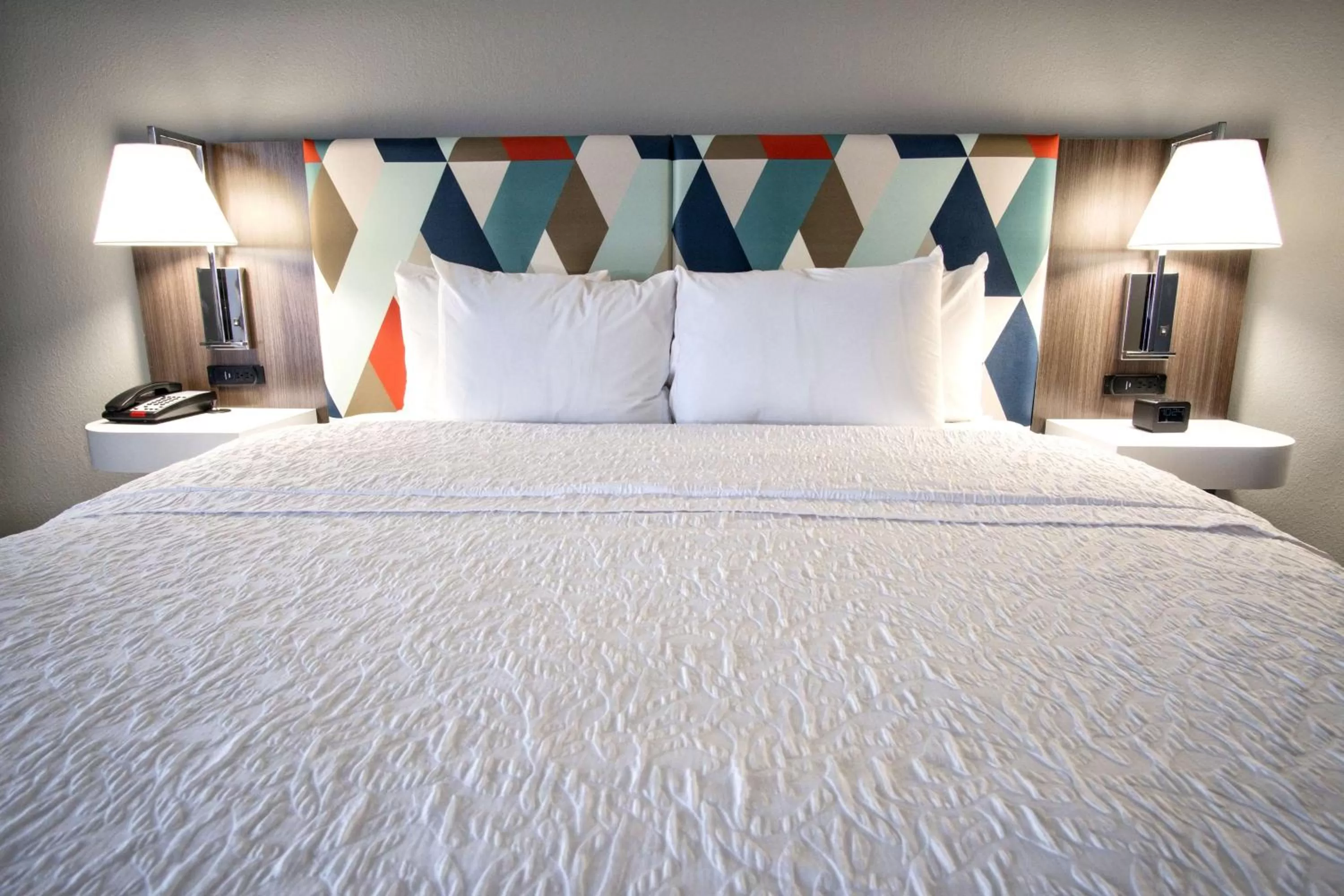 Bed in Hampton Inn Oklahoma City/Yukon