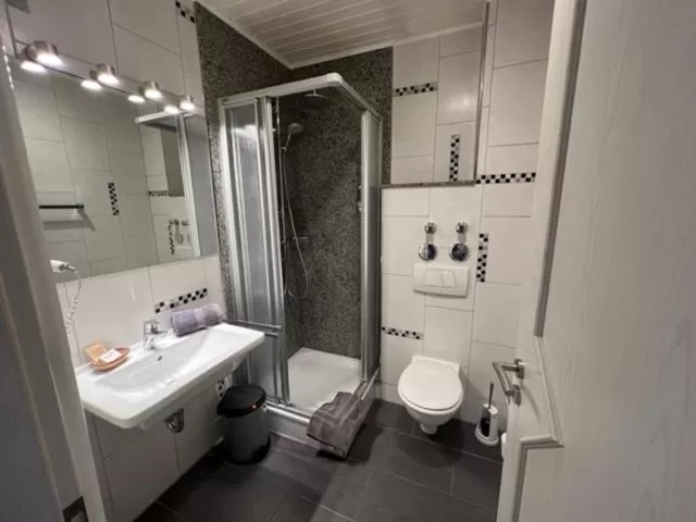 Bathroom in Hotel Rehkitz