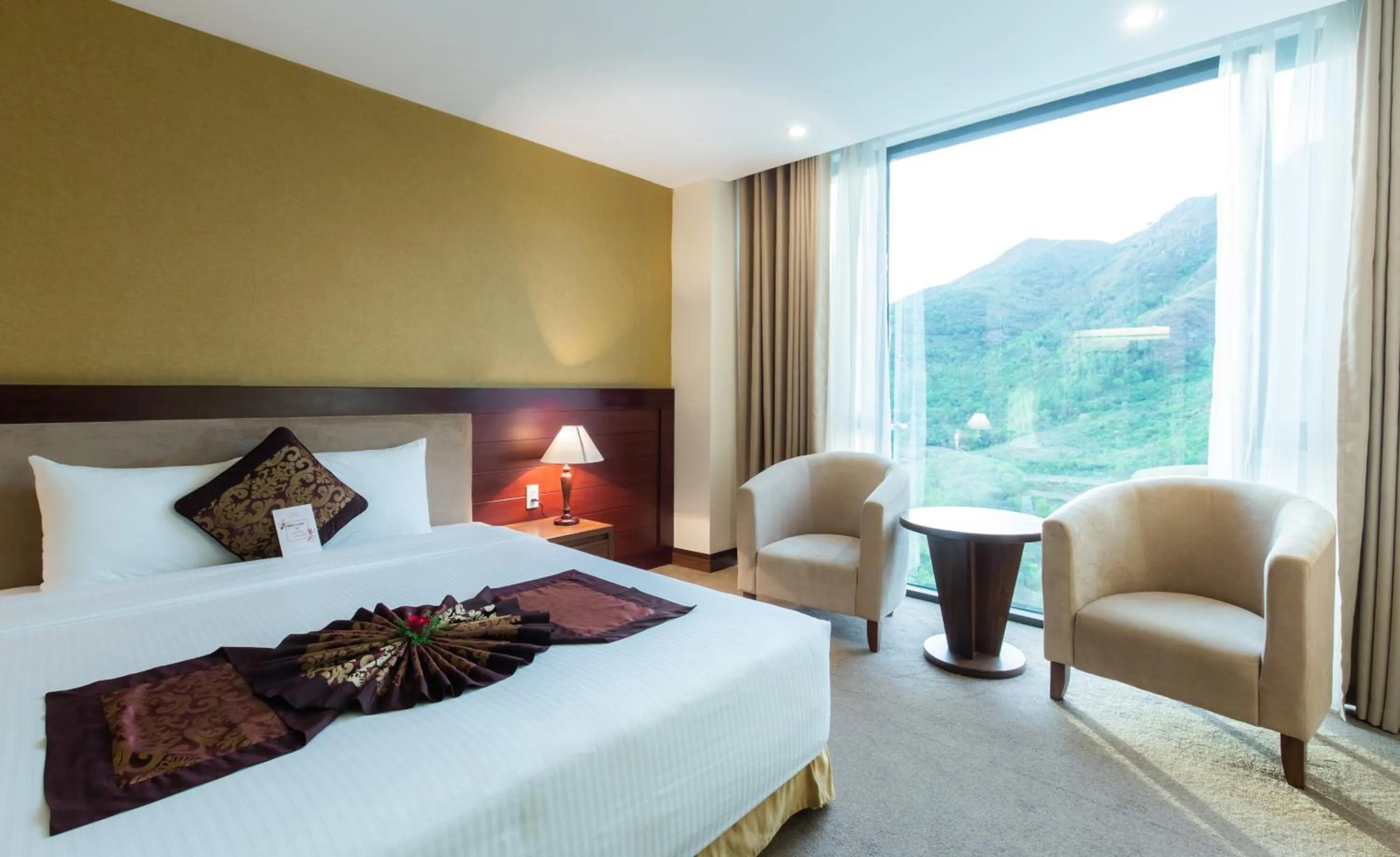 View (from property/room), Bed in Muong Thanh Grand Nha Trang Hotel