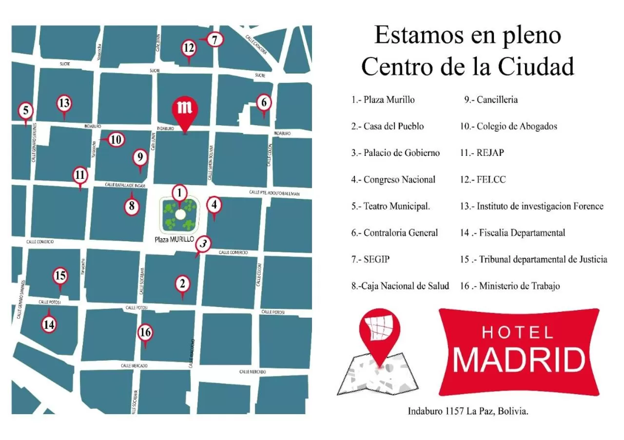 Text overlay in Hotel Madrid