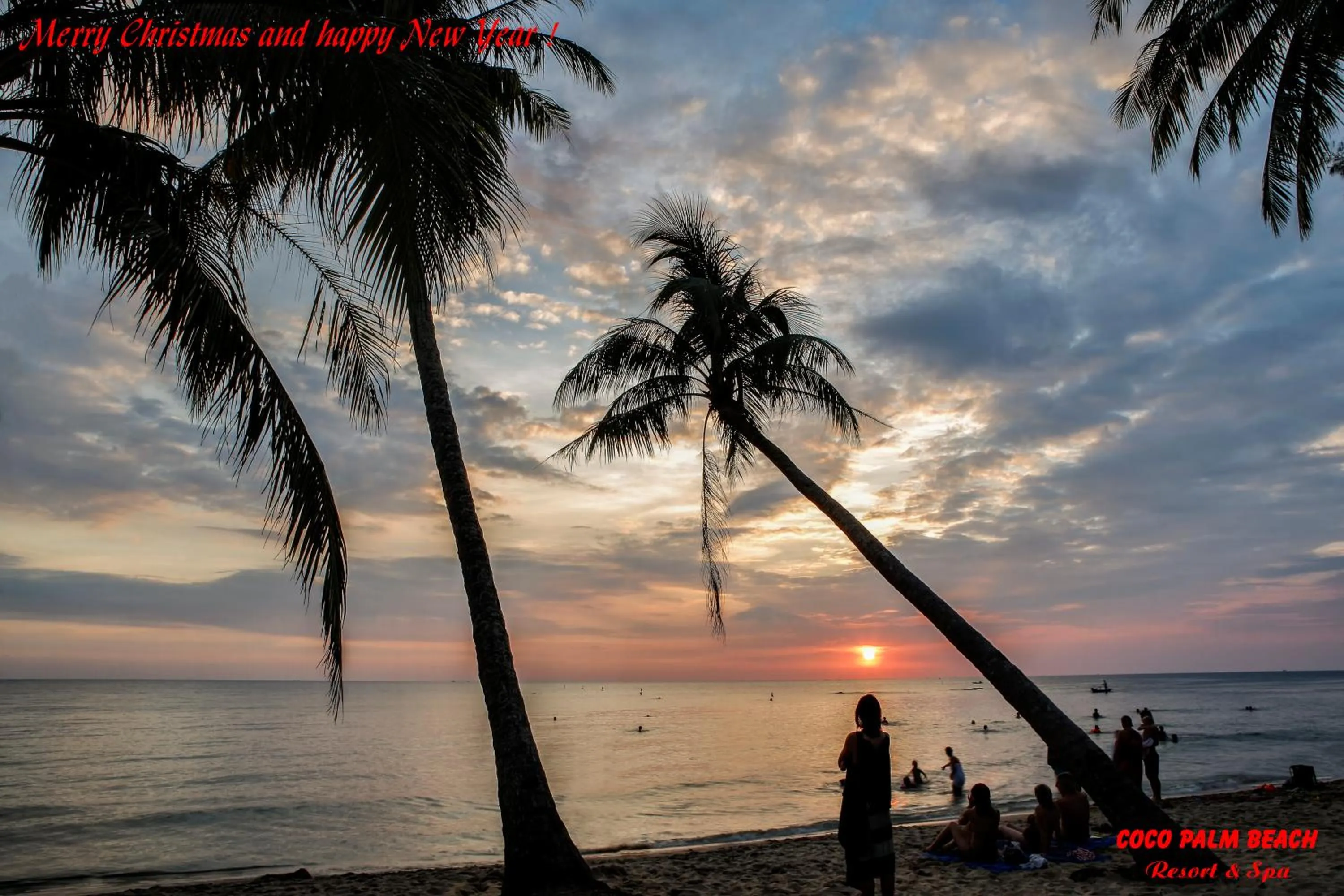 Sunset in Coco Palm Beach Resort