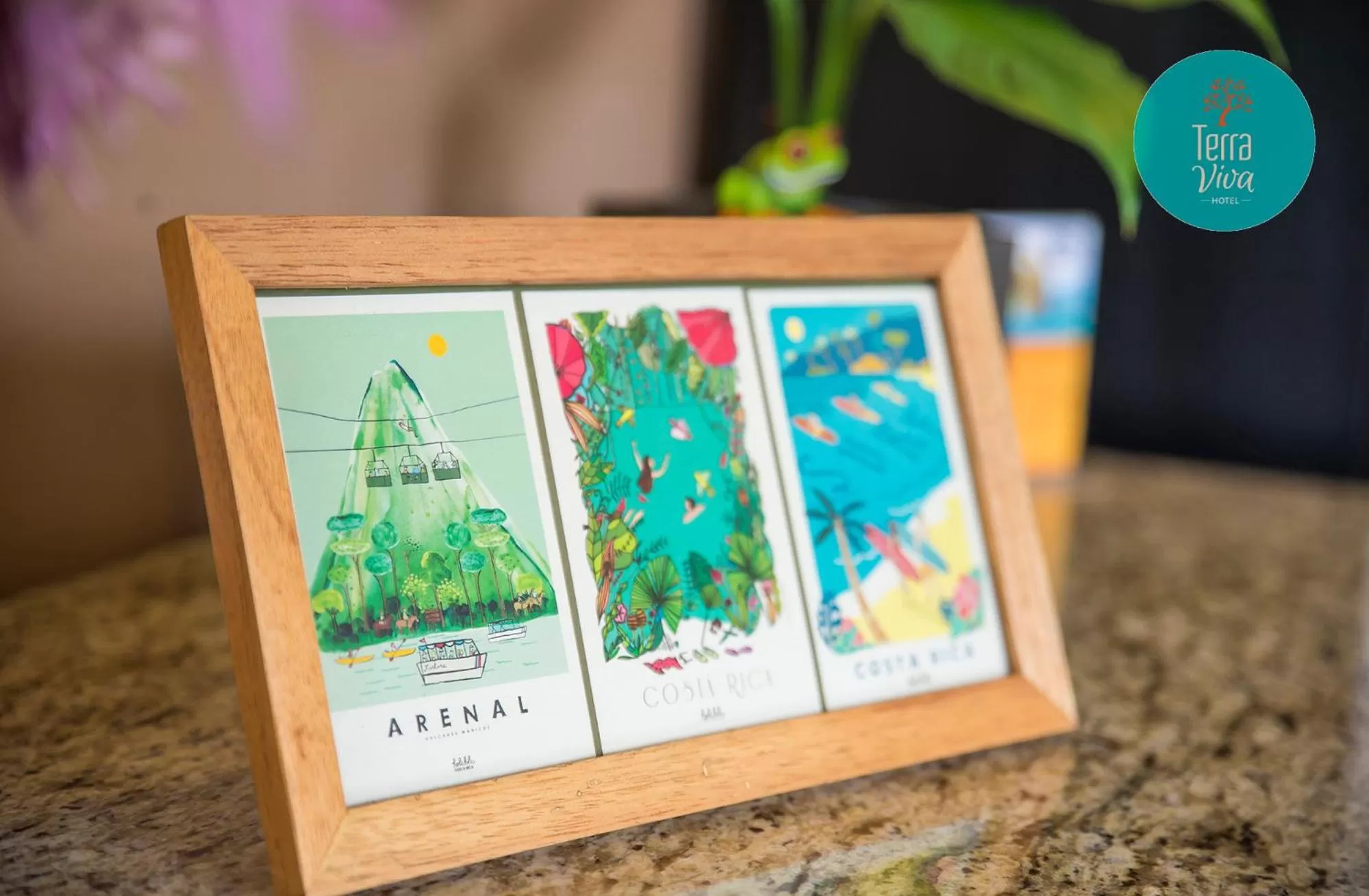 Text overlay in Hotel Terra Viva