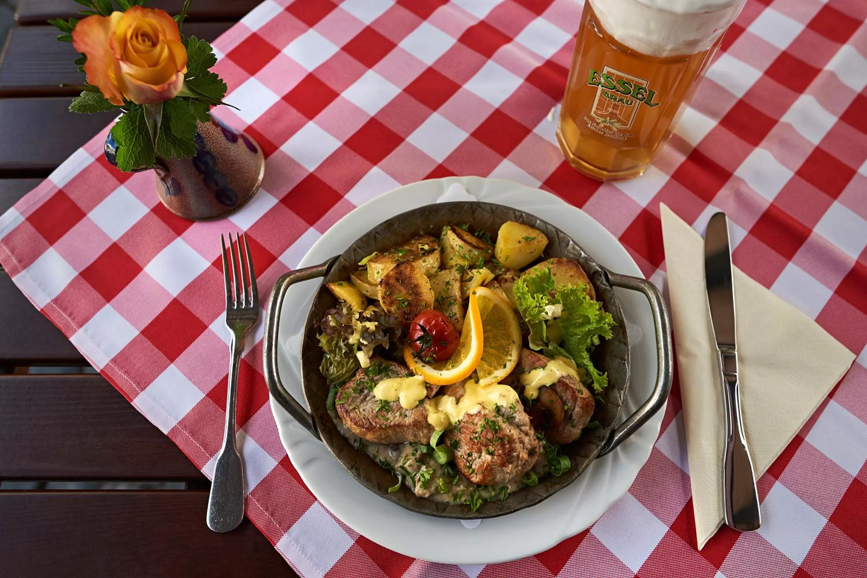 Food close-up in Esloher Brauhaus