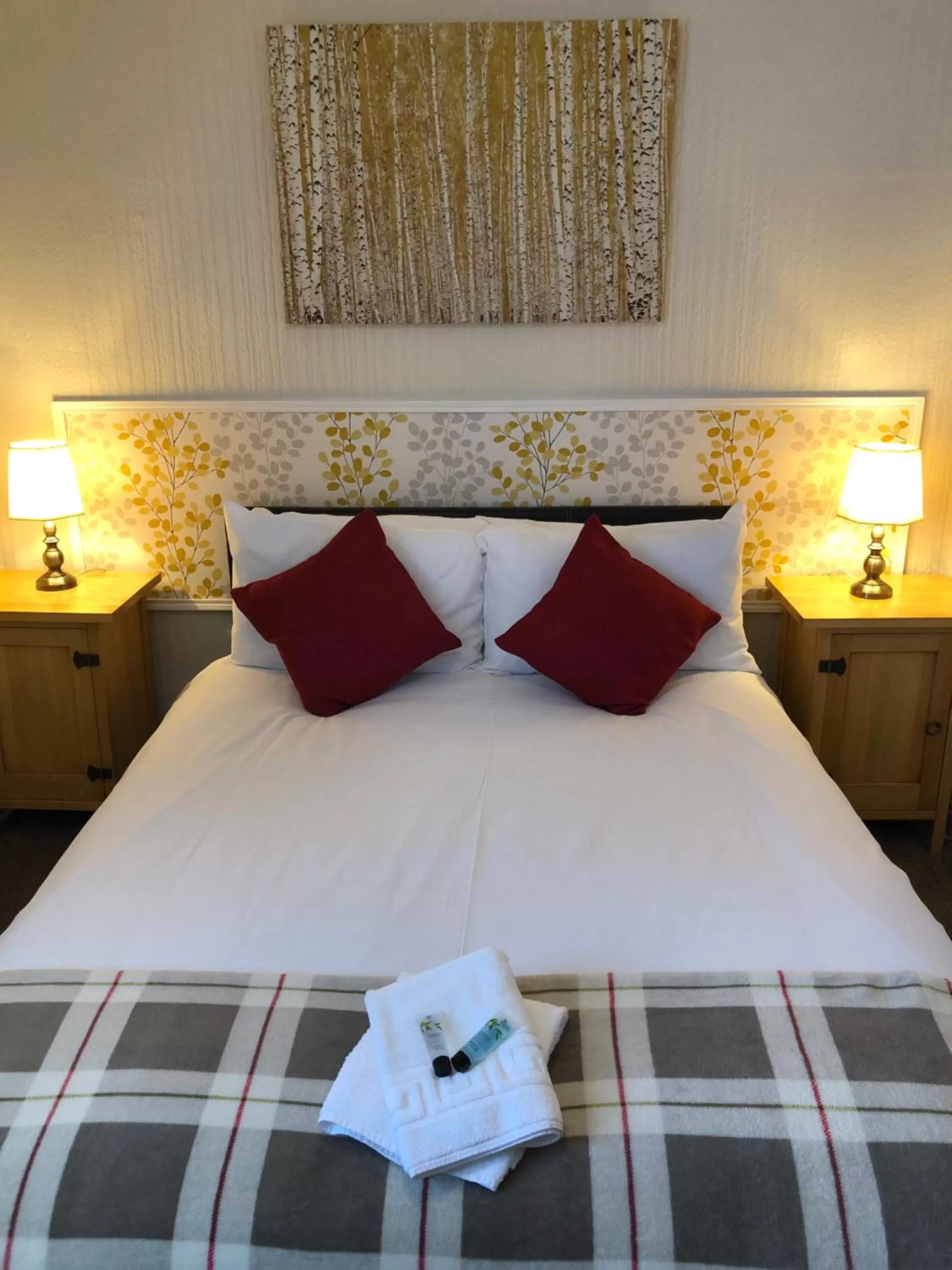 Bed in The Black Swan Hotel