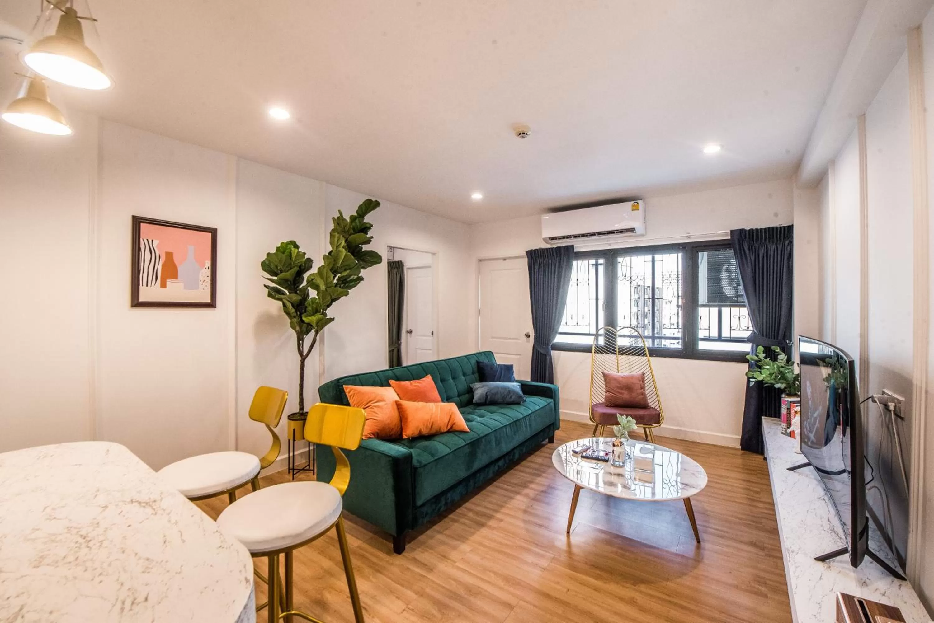 Living room in Theme Boutique Hotel Bangkok