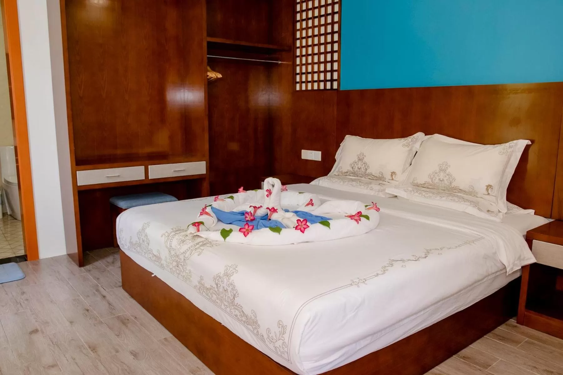 Bed in Amphitrite Resort