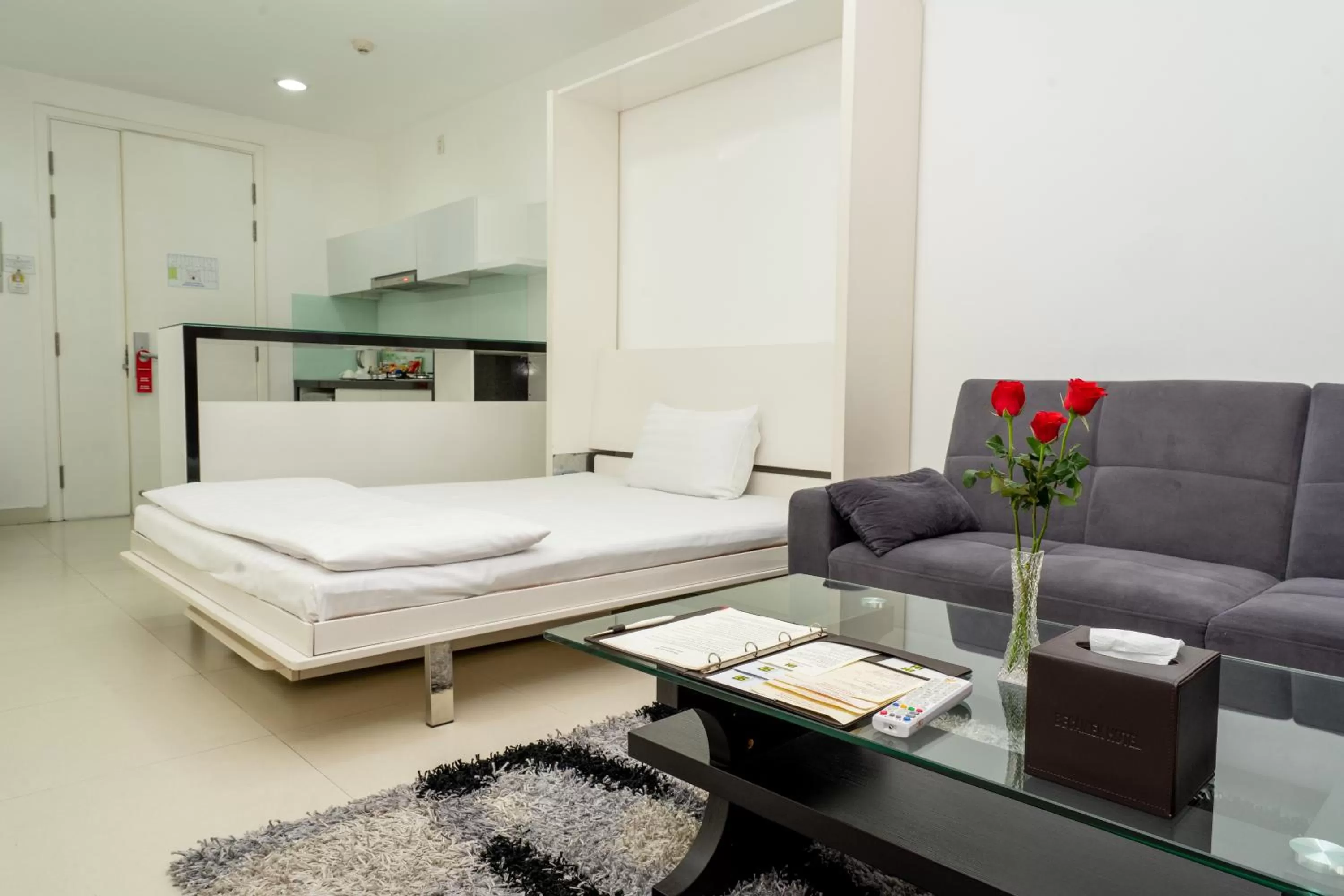 Living room, Bed in Becamex Hotel Thu Dau Mot