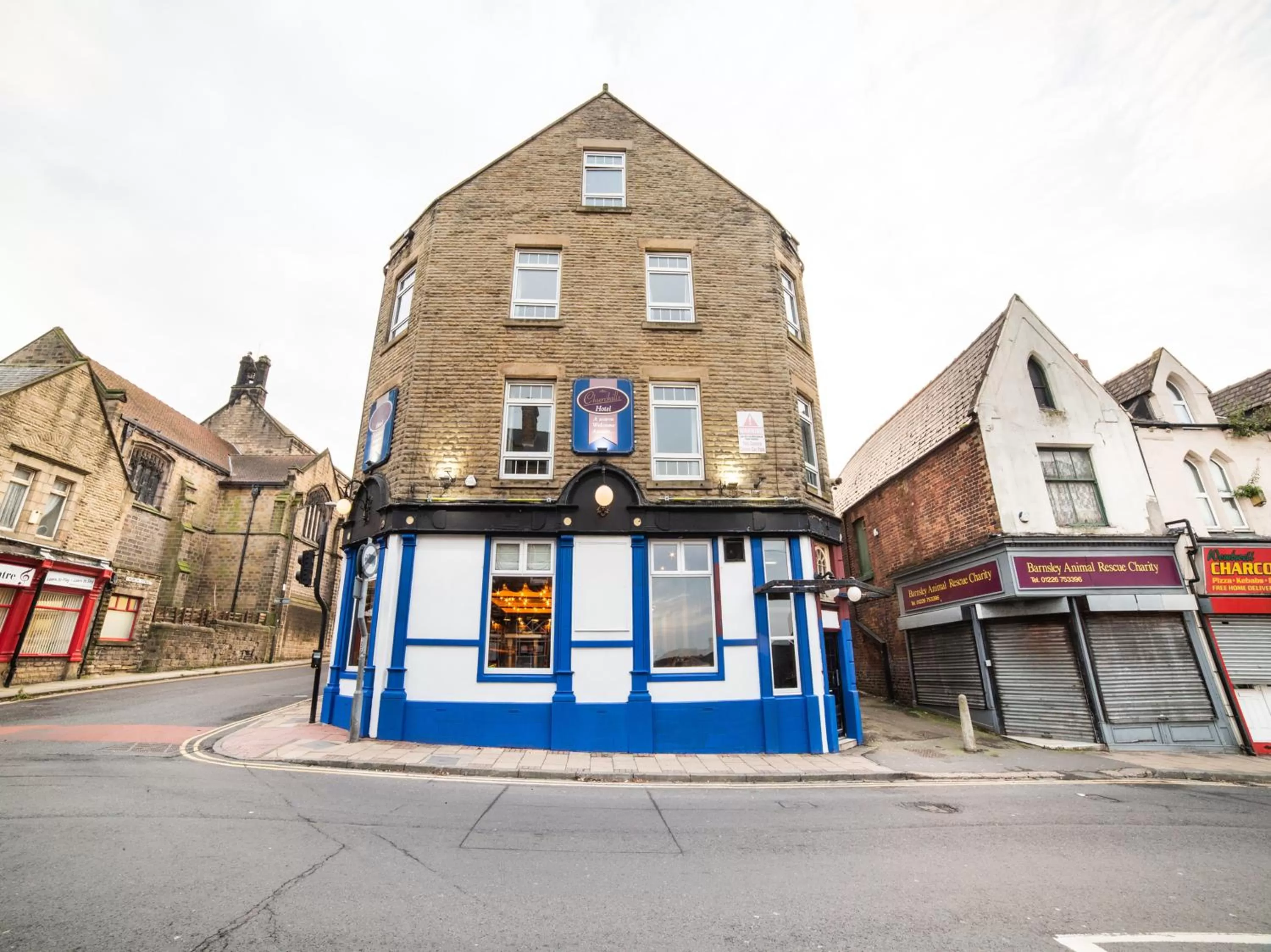 Property building in Churchill's Hotel