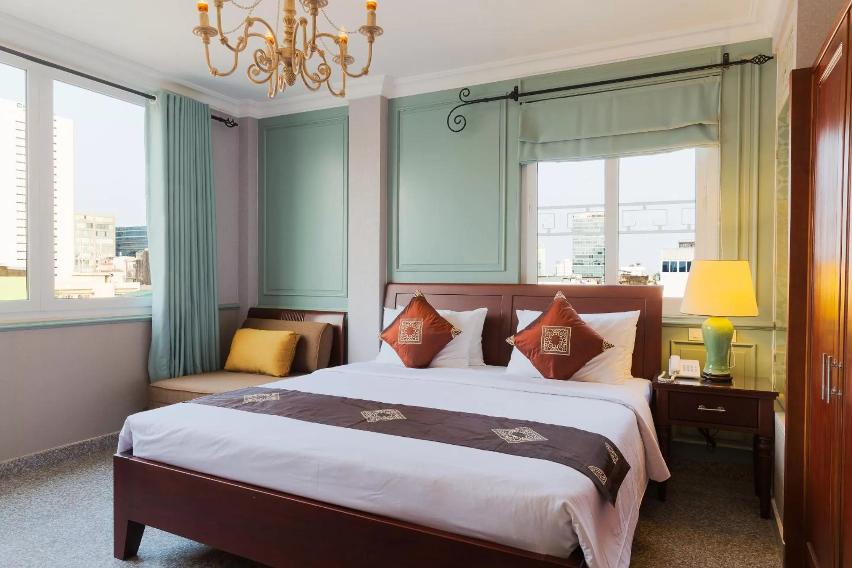 Bed in Ben Thanh Boutique Hotel