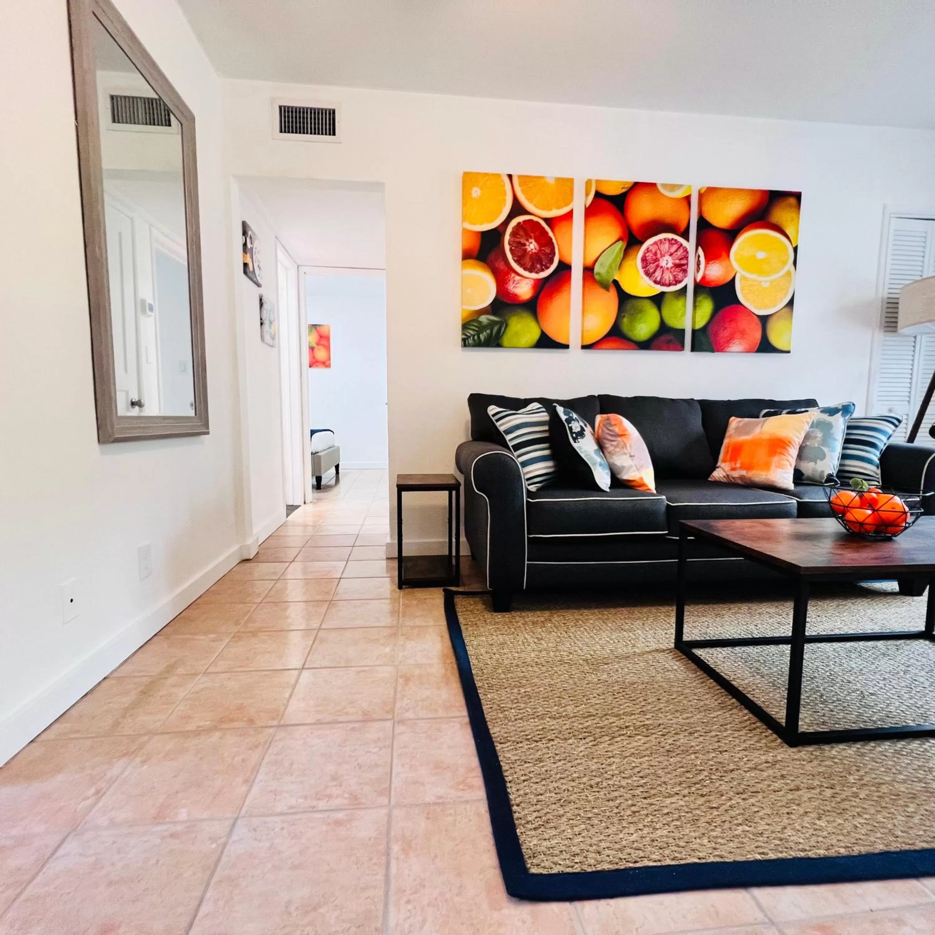 Living room in CocoBay 2BR Condos Near Beach, Galleria Mall, Wilton Manors, Cruise Port