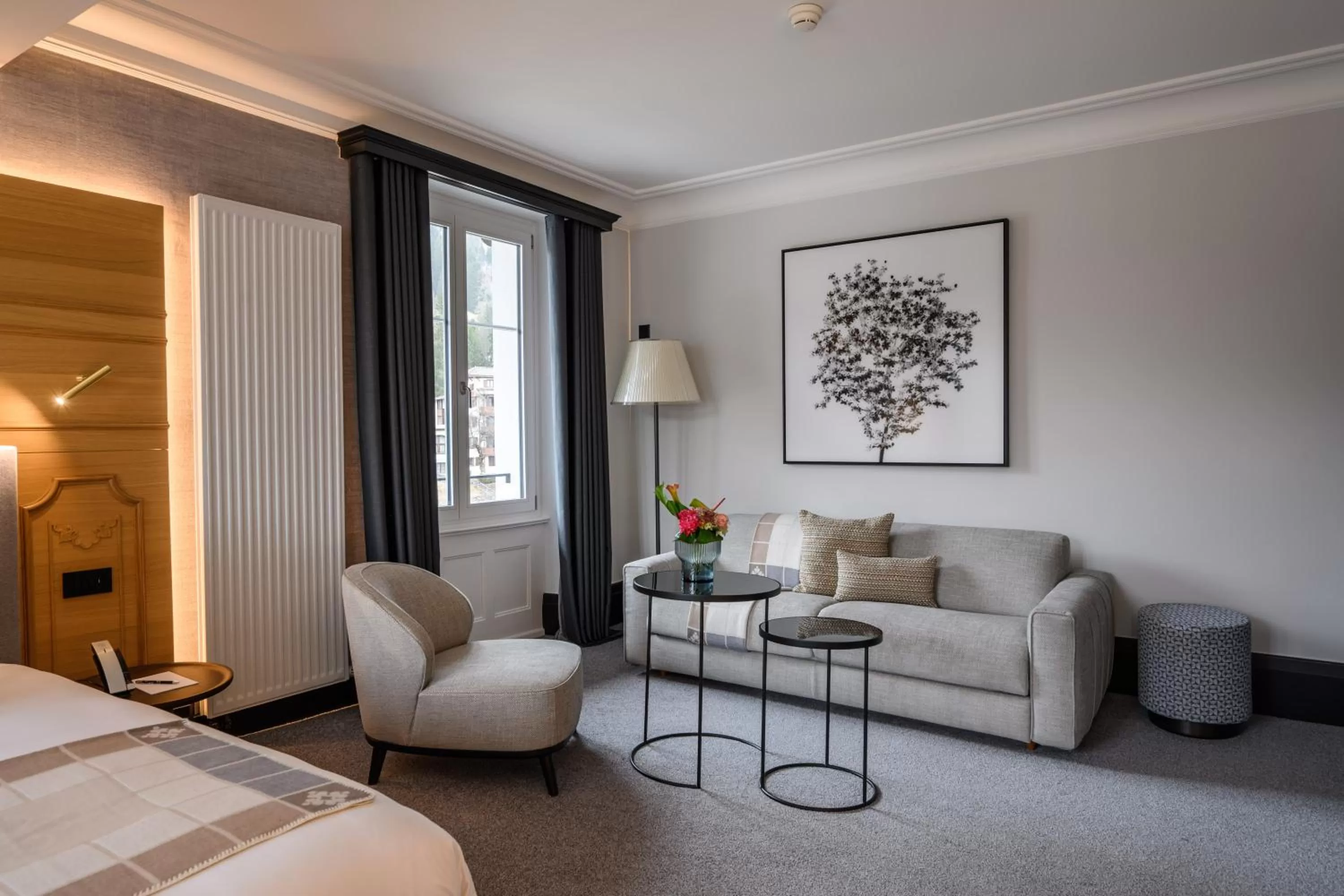 Living room, Bed in Villars Palace