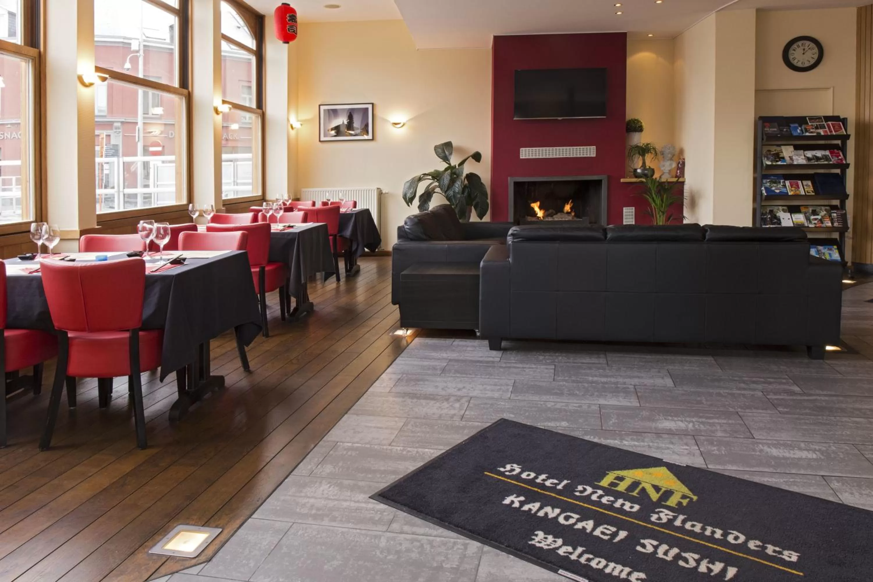 Lobby or reception in Hotel New Flanders