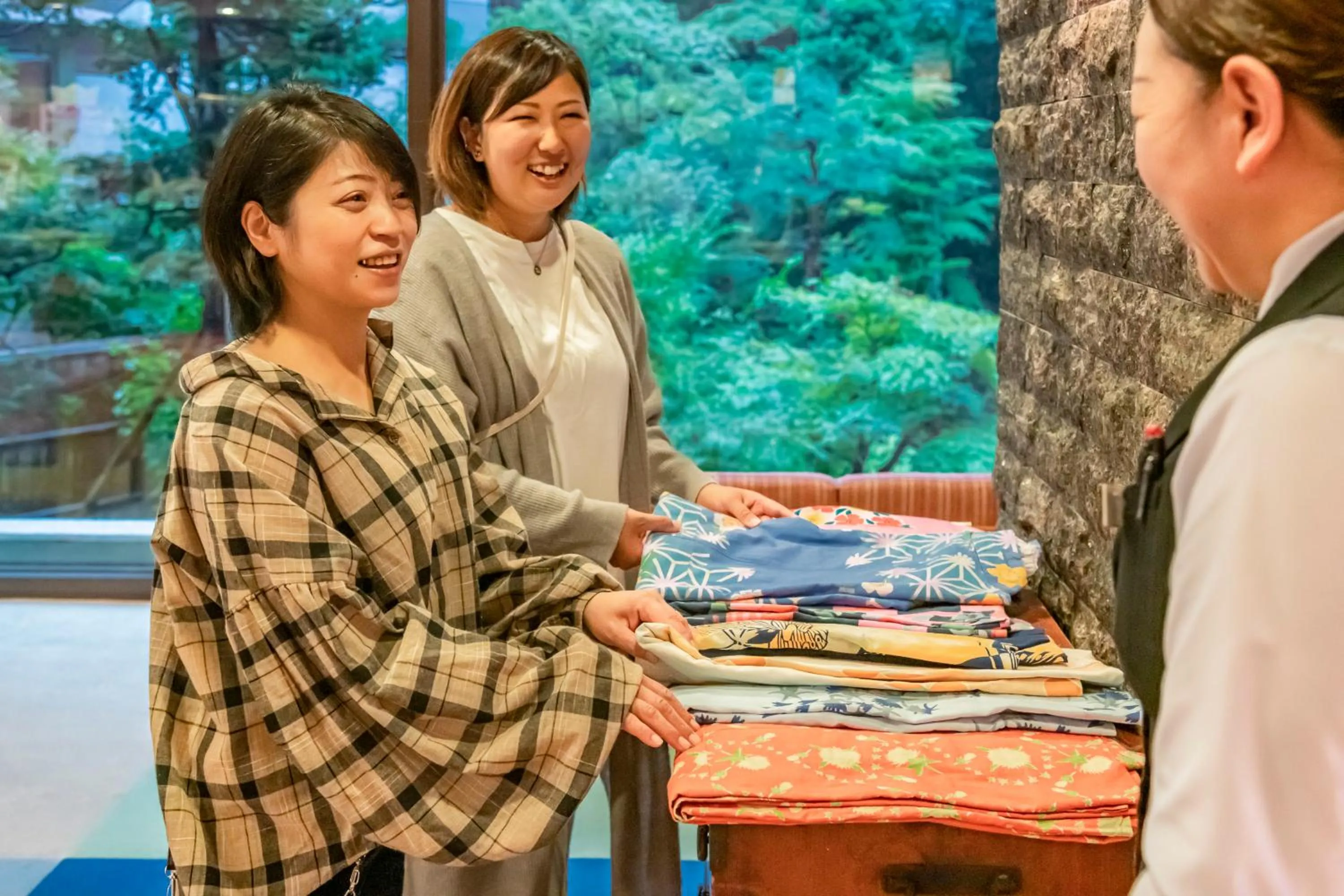 Lobby or reception in Senkeien Tsukioka Hotel