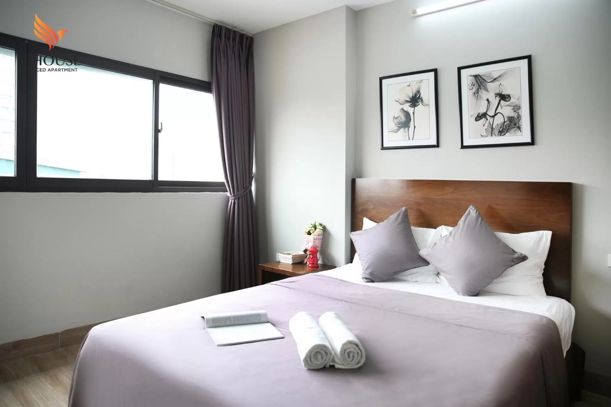 Bed in V House 6 Serviced Apartment