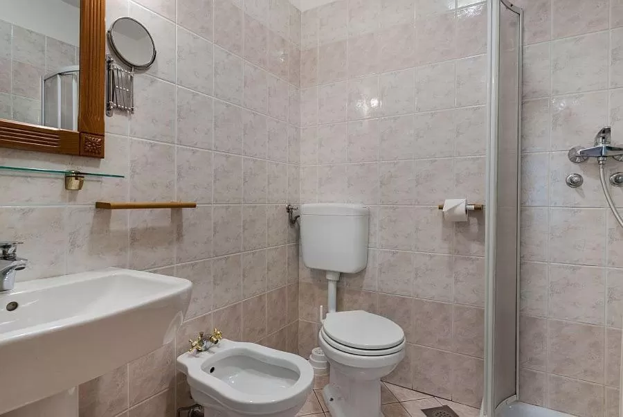 Shower in Hotel Dvorec