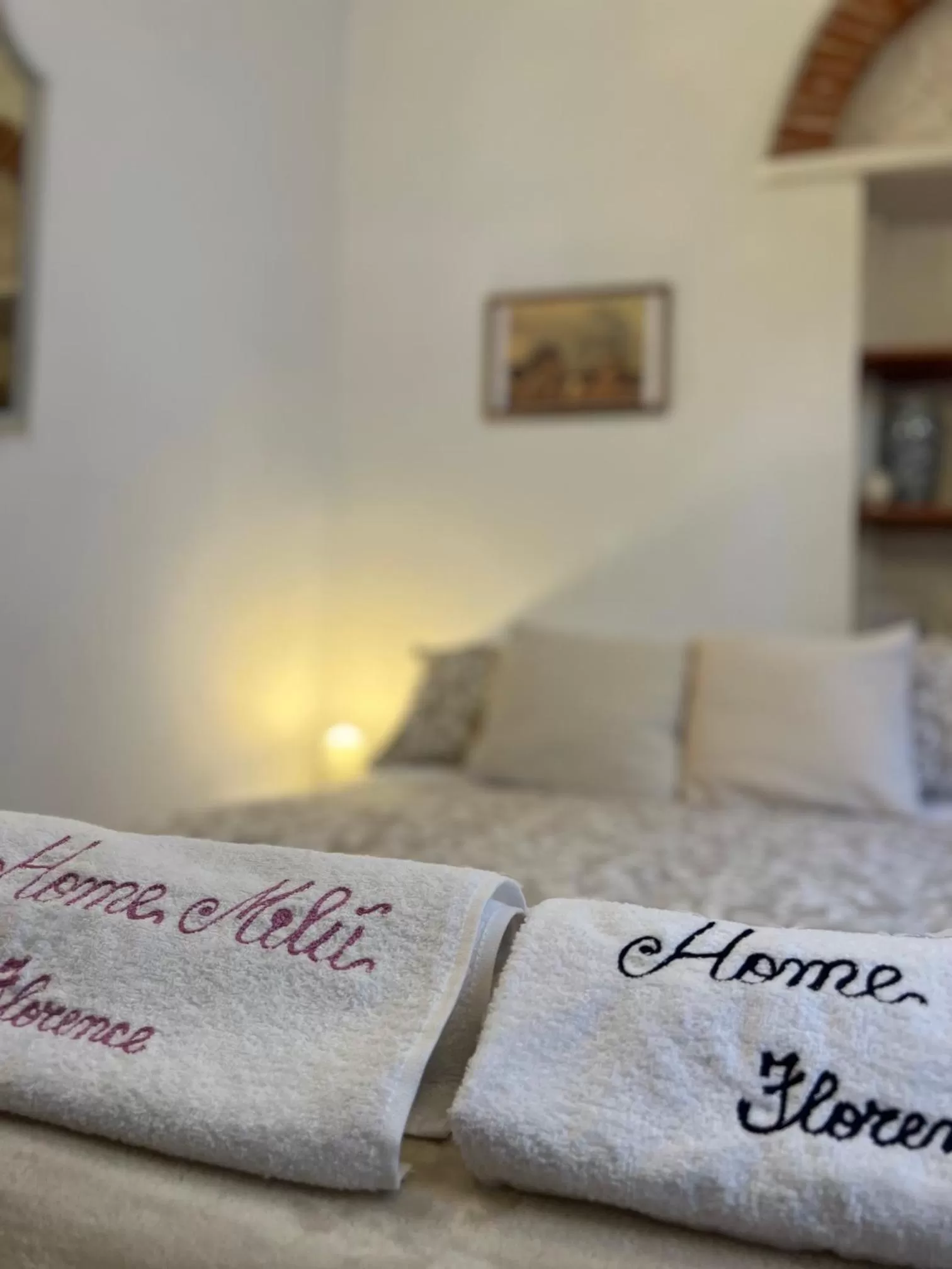 towels, Bed in Home Milù Florence