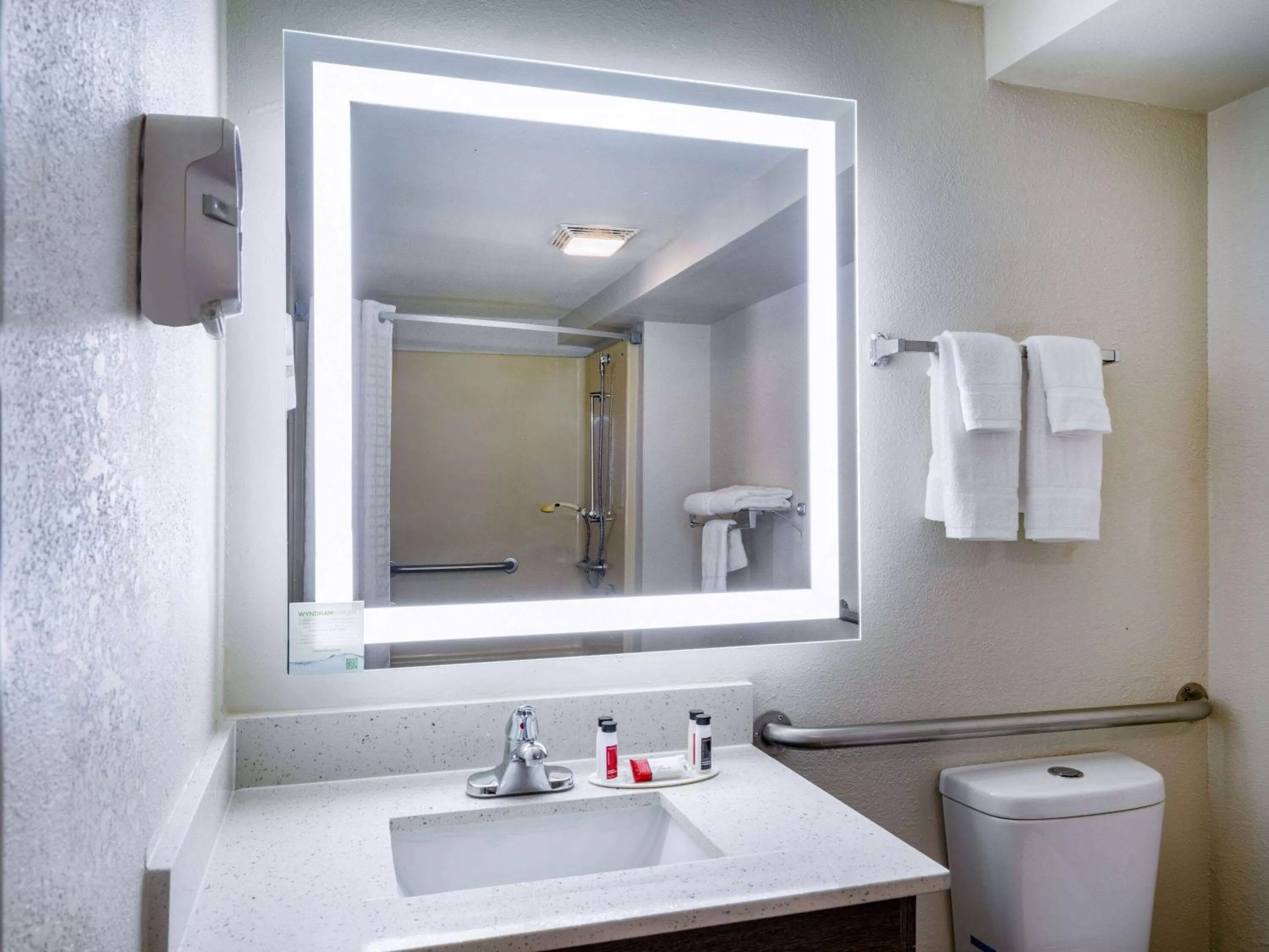 Bathroom in Days Inn by Wyndham Clemson