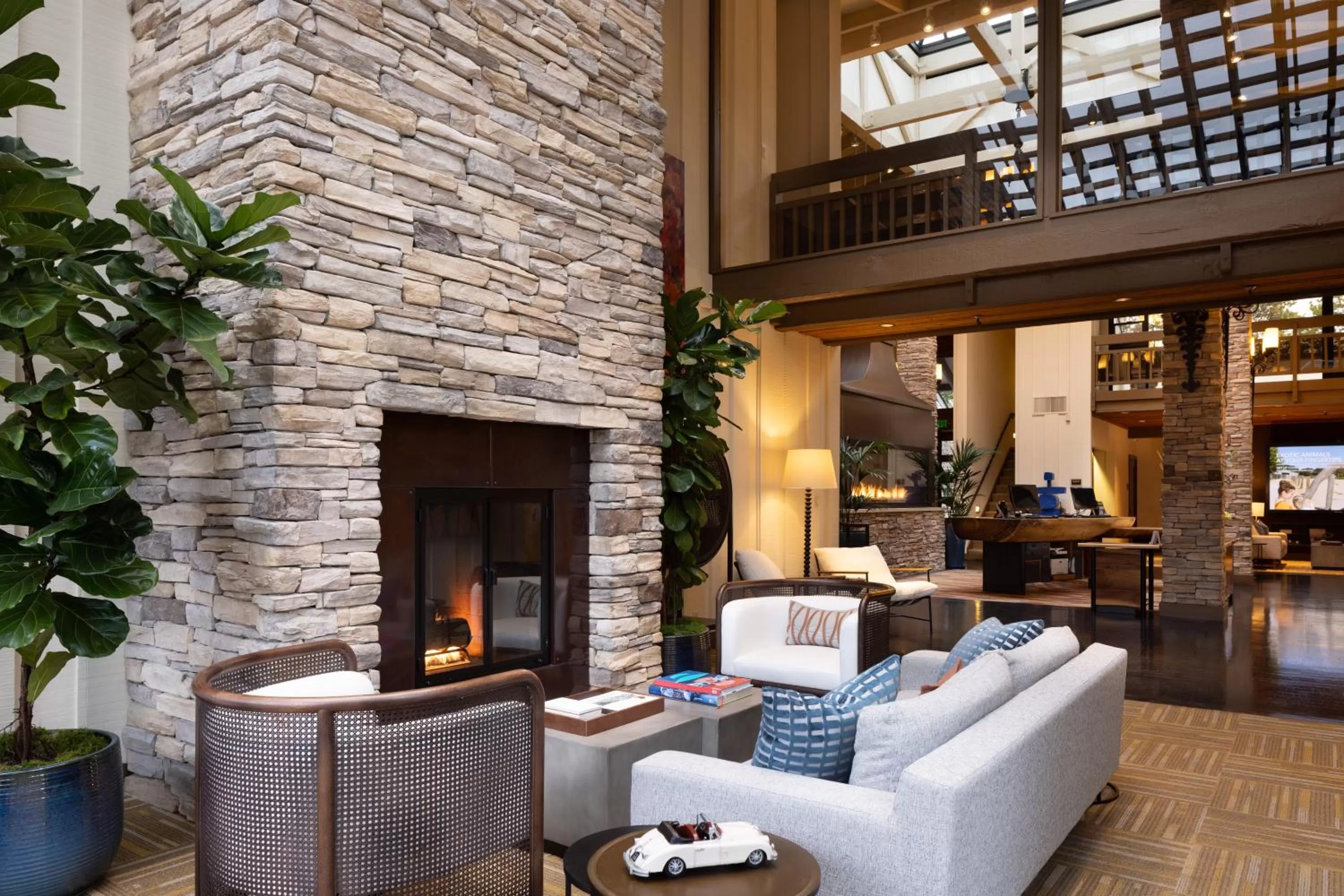 Lobby or reception in The Quail Lodge