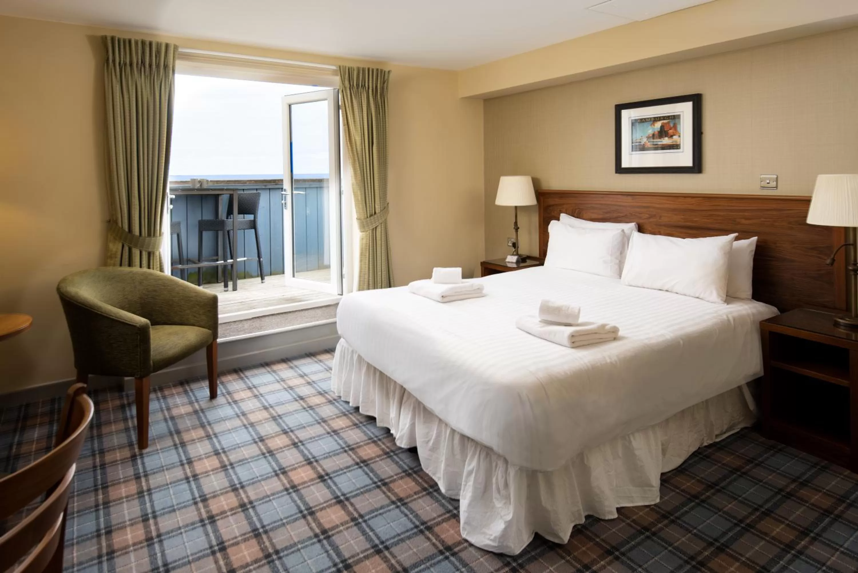 Double or Twin Balcony Room - single occupancy in The Bamburgh Castle Inn - The Inn Collection Group