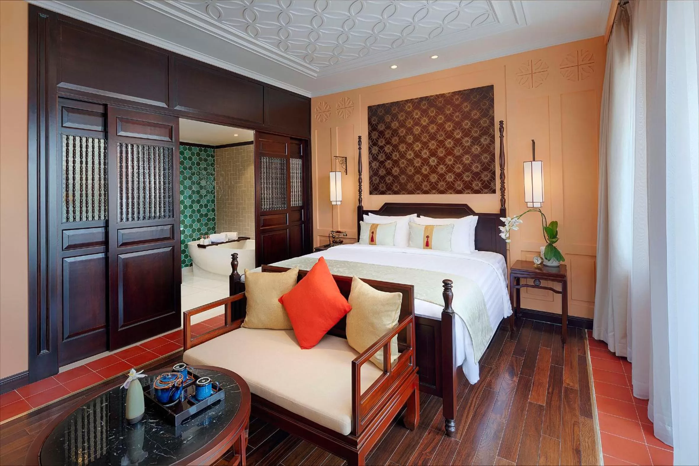 Bedroom, Bed in Little Riverside Hoi An . A Luxury Hotel & Spa