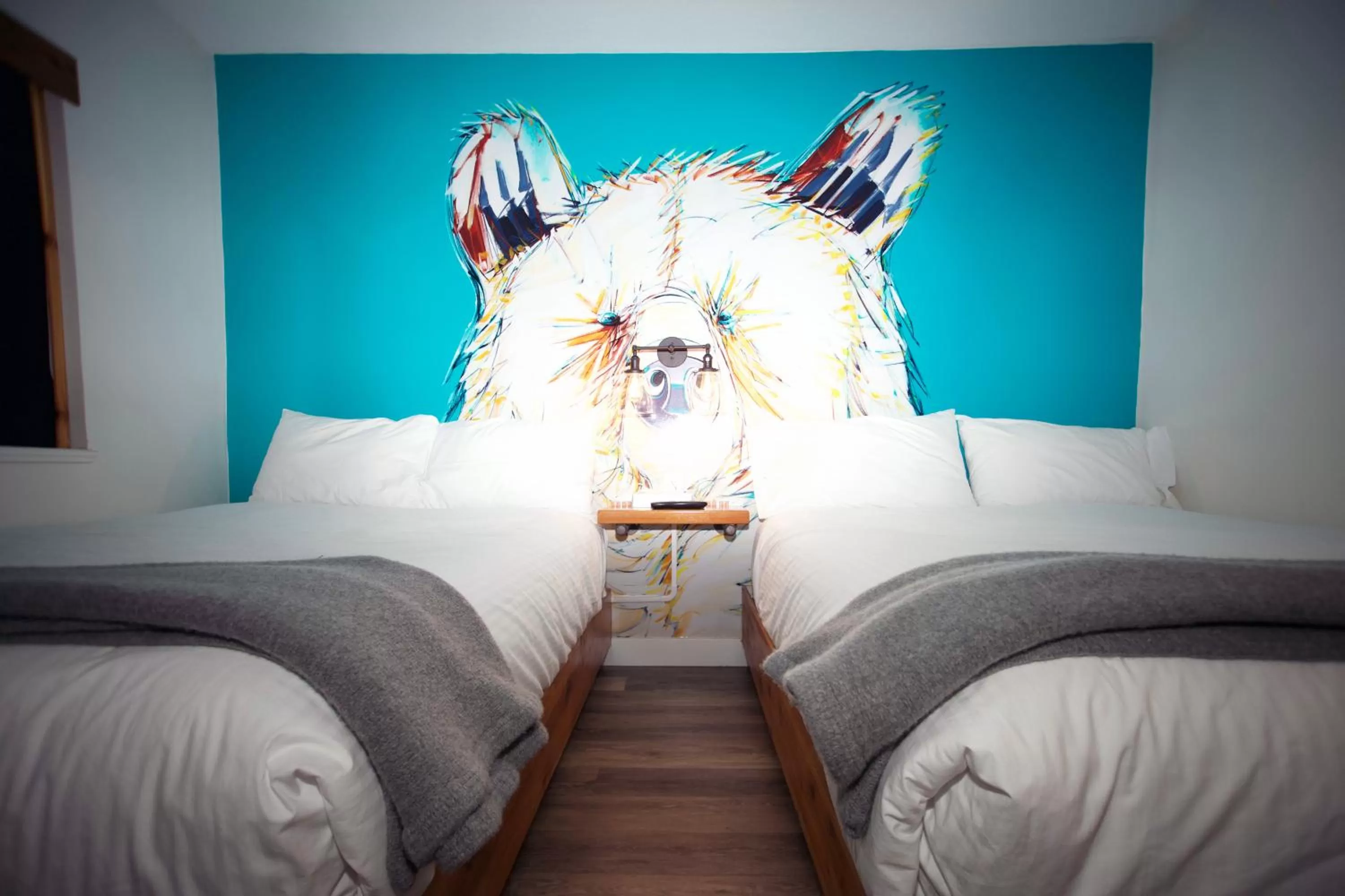 Photo of the whole room, Bed in Crash Hotel Squamish