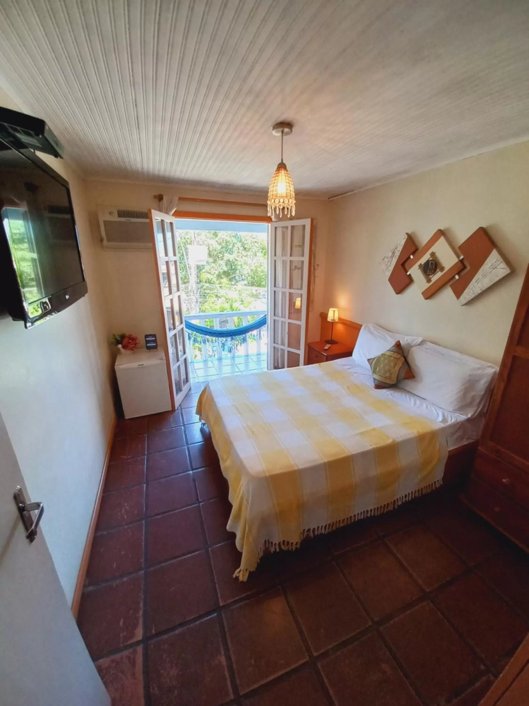 Bed in Pousada L'escale