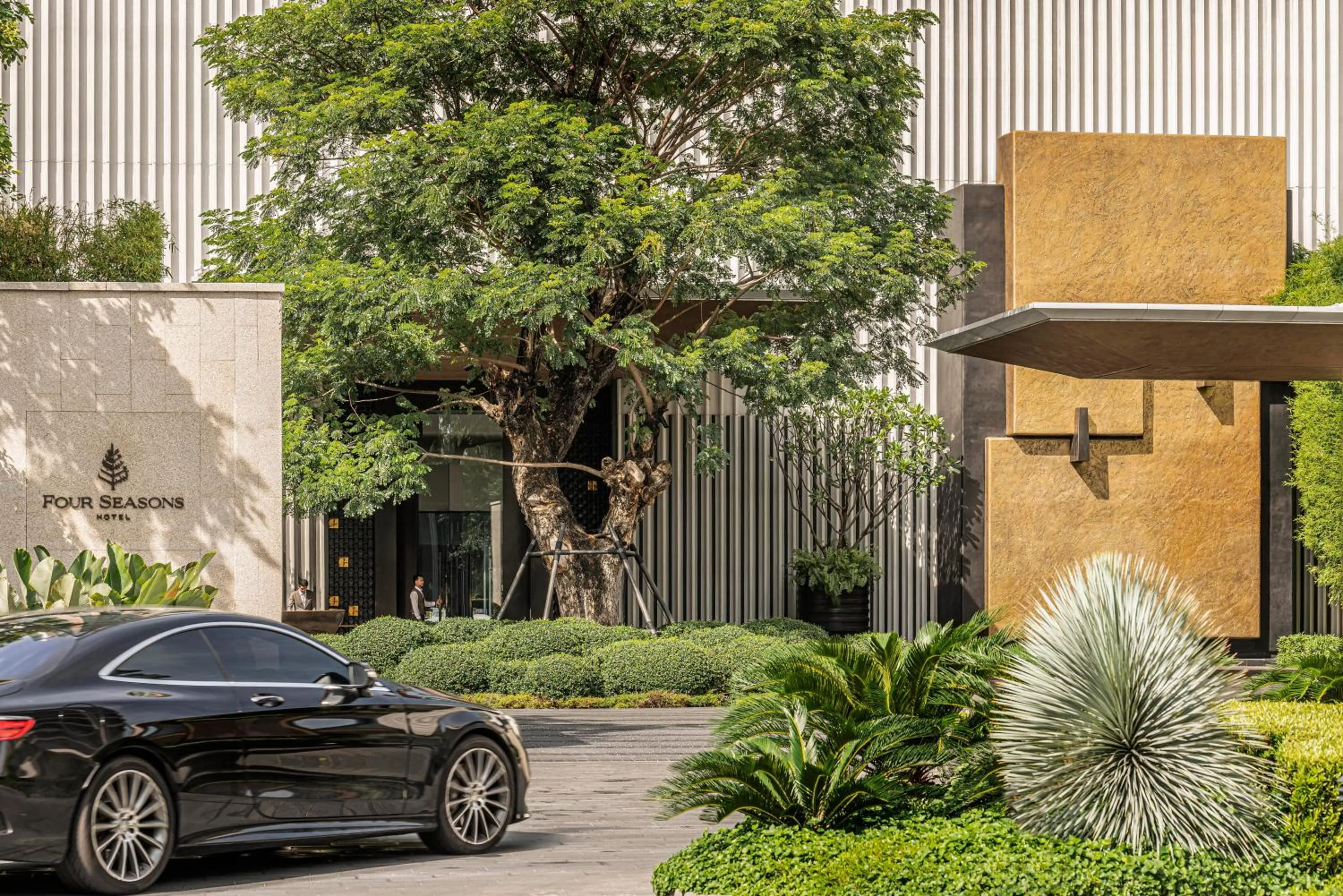 Property building in Four Seasons Hotel Bangkok at Chao Phraya River