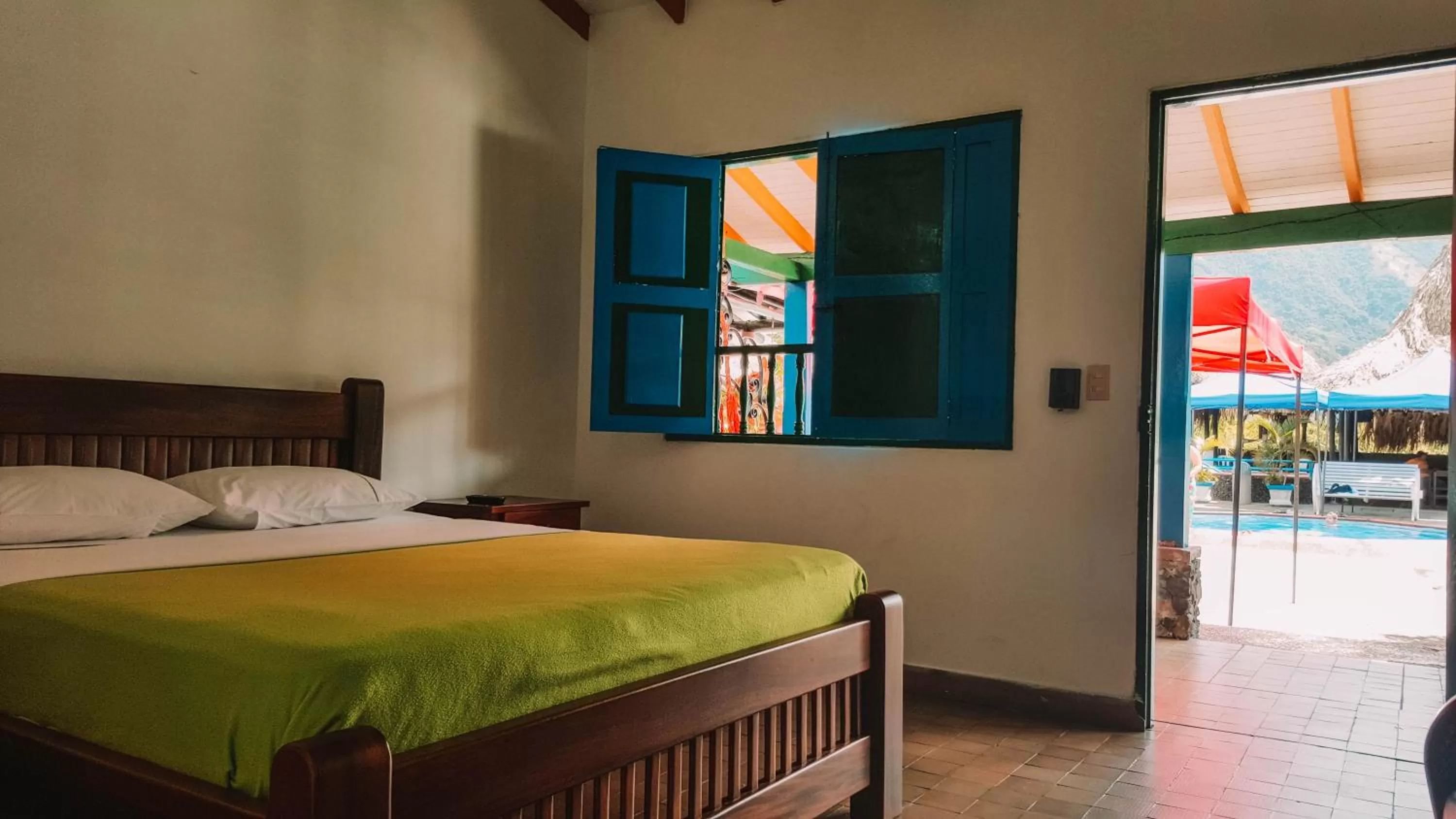 Bed in Hotel Hacienda la Bonita