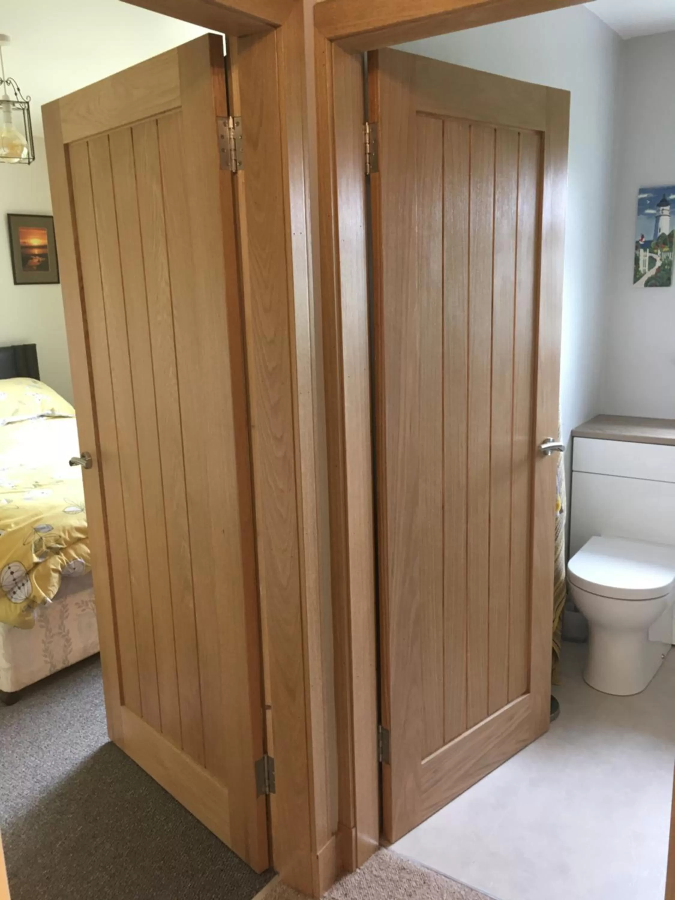 Bathroom in Jacquie's B&B -Dumfries-Room with a view - hot tub