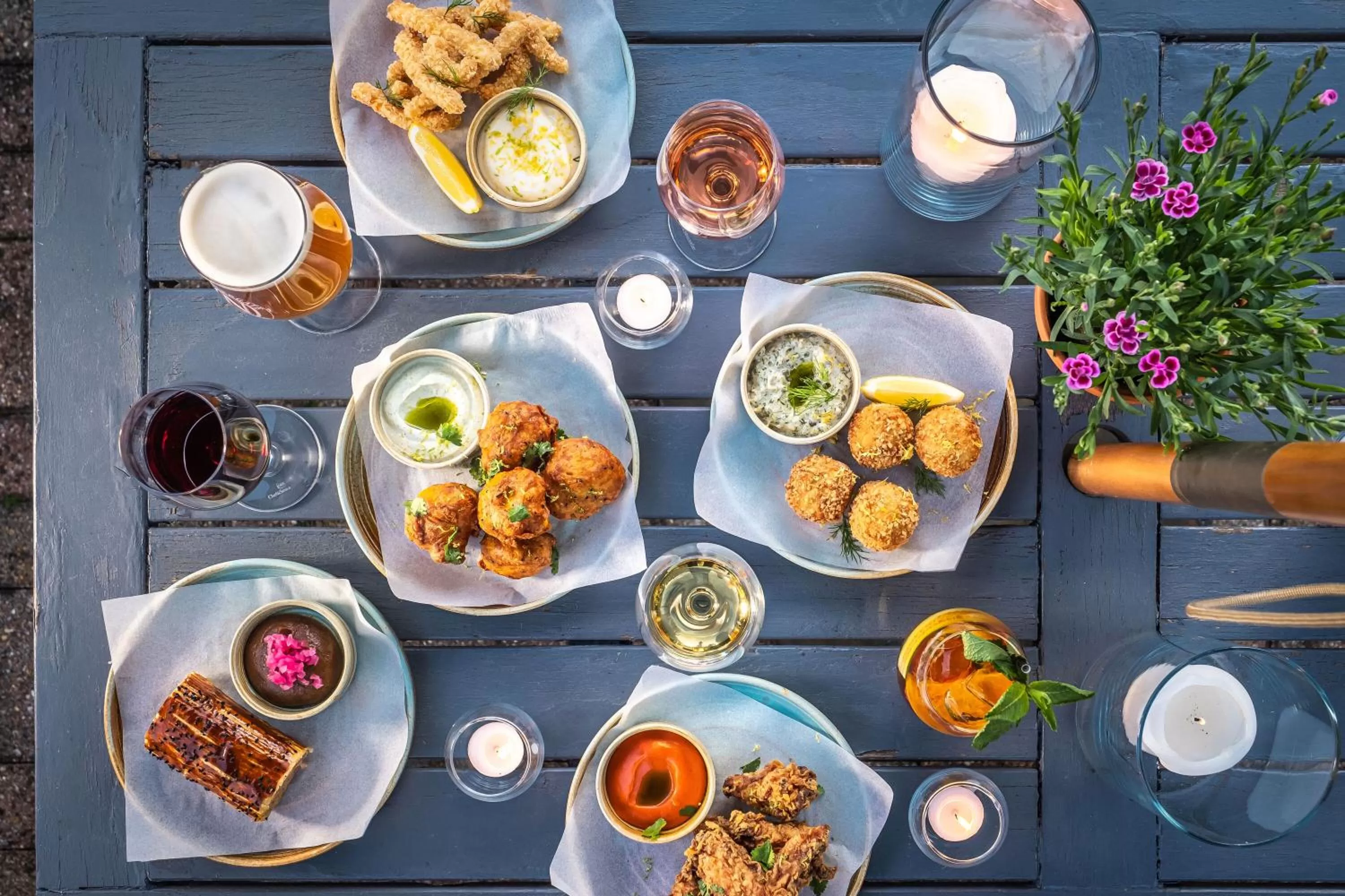Garden in The Black Lion, Long Melford